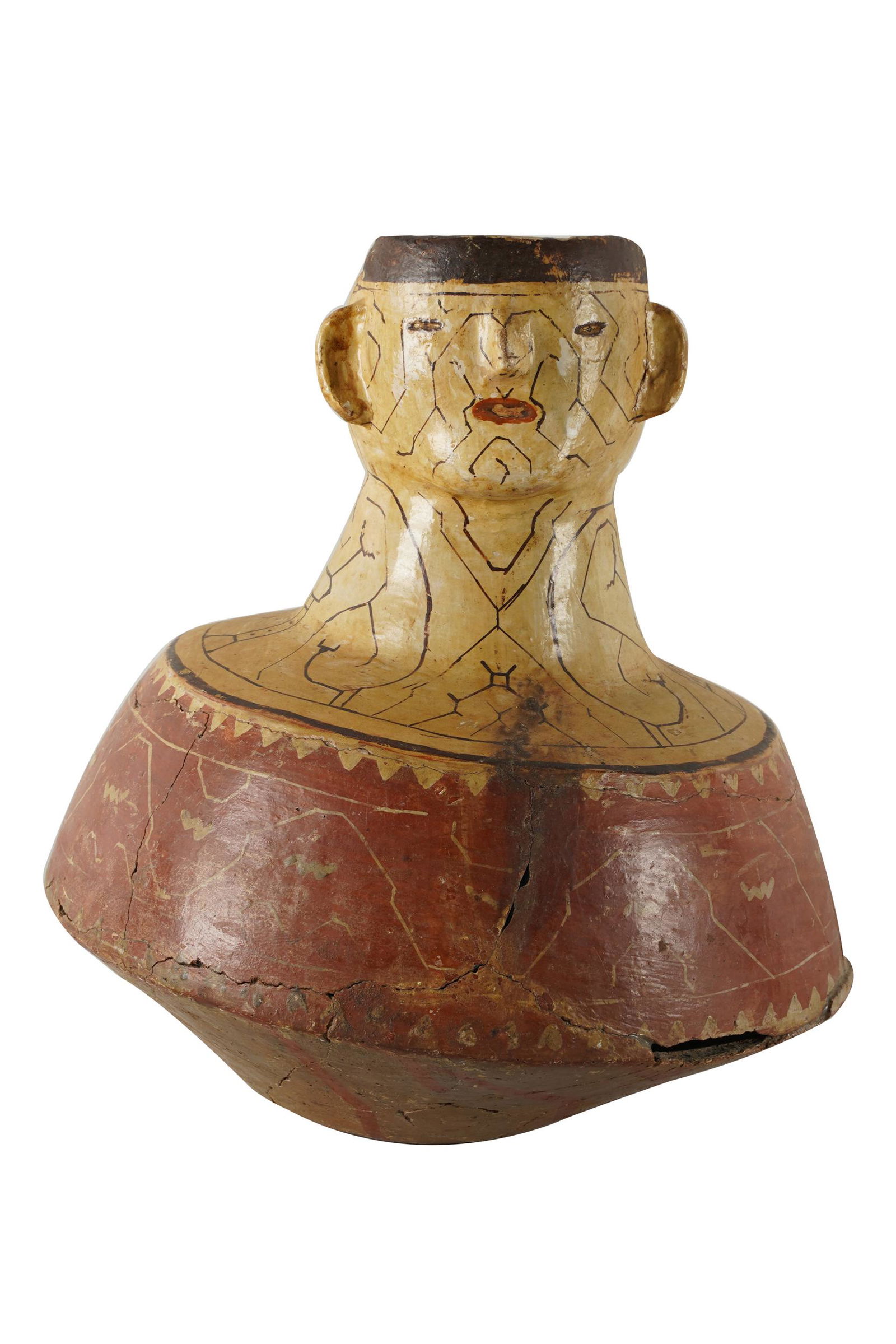 MESOAMERICAN POTTERY EFFIGY POT (1 of 9)