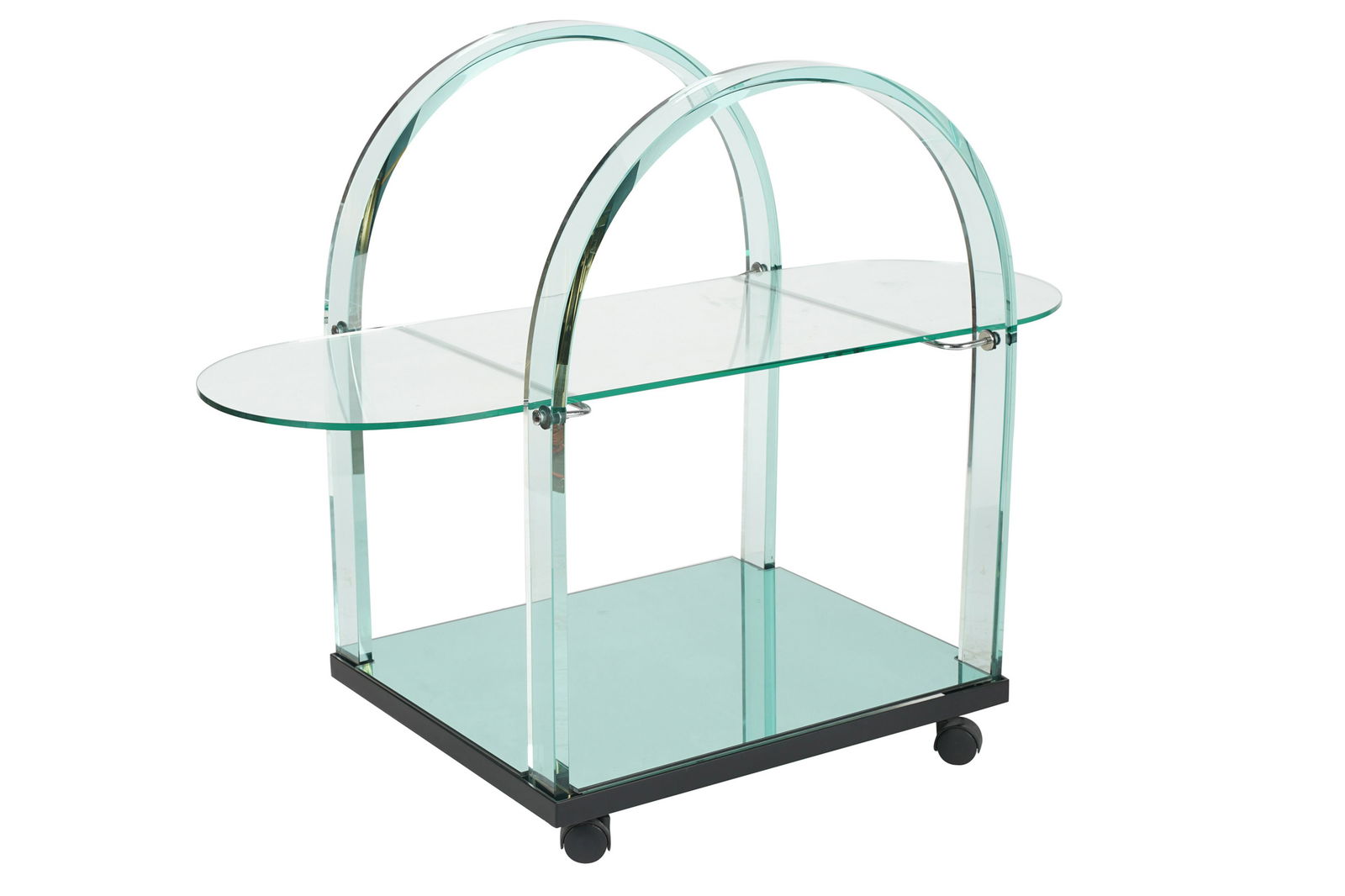 MODERNIST GLASS BEVERAGE CART (1 of 7)