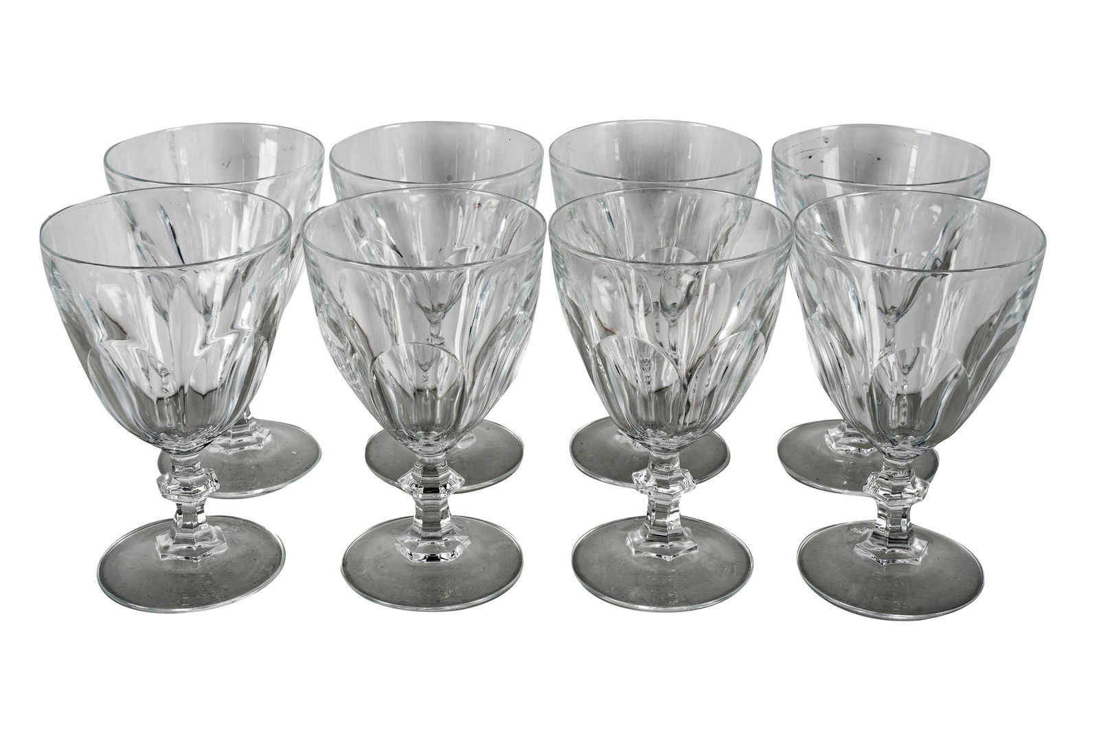 SET OF 18 GLASS GOBLETS (1 of 8)