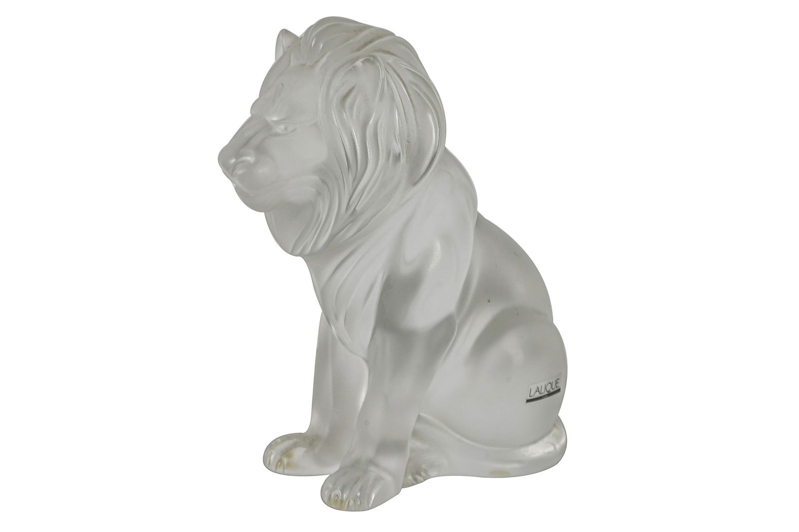 LALIQUE GLASS LION FIGURE (1 of 9)