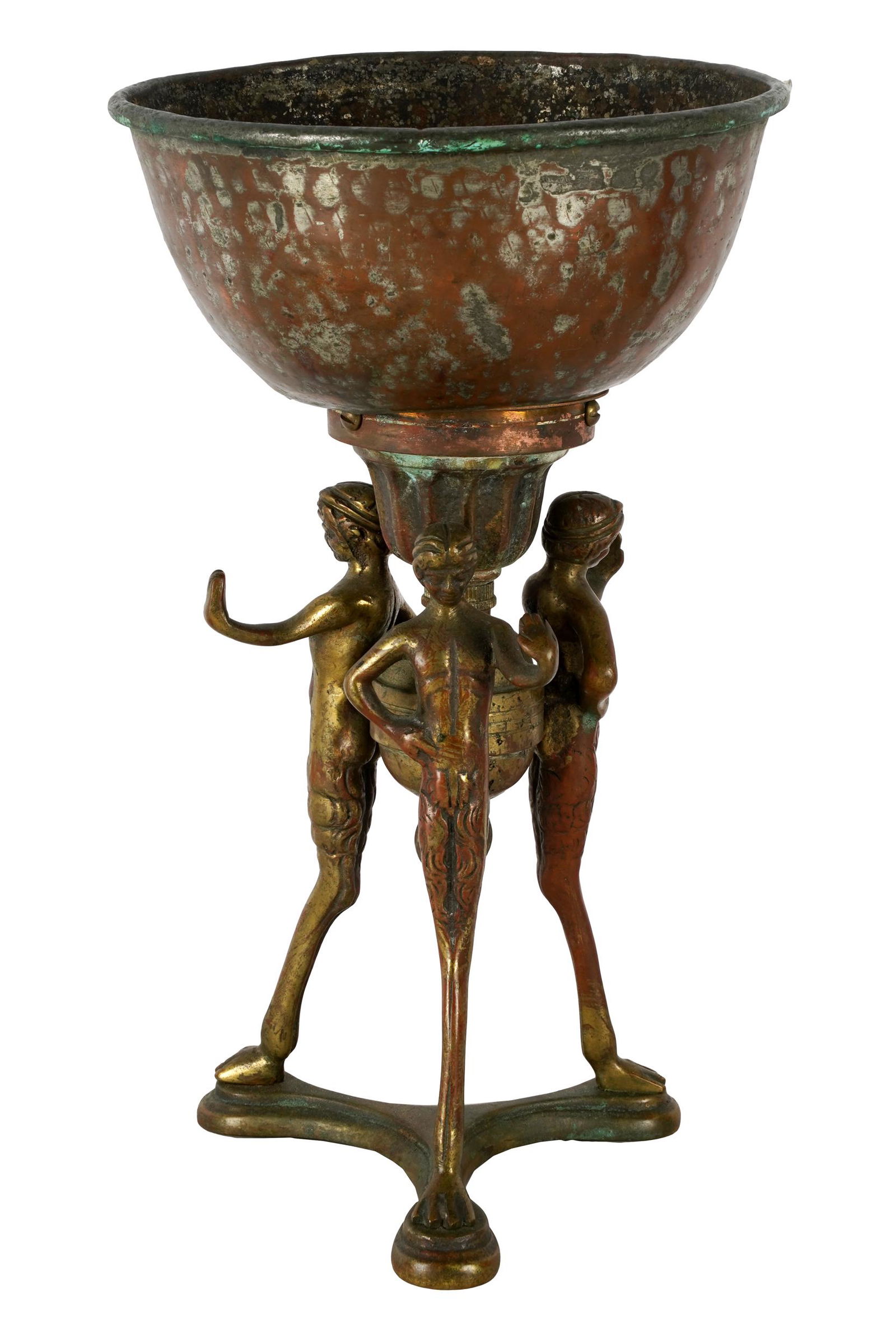 BRONZE FIGURAL TRIPOD LAMP BASE (1 of 8)