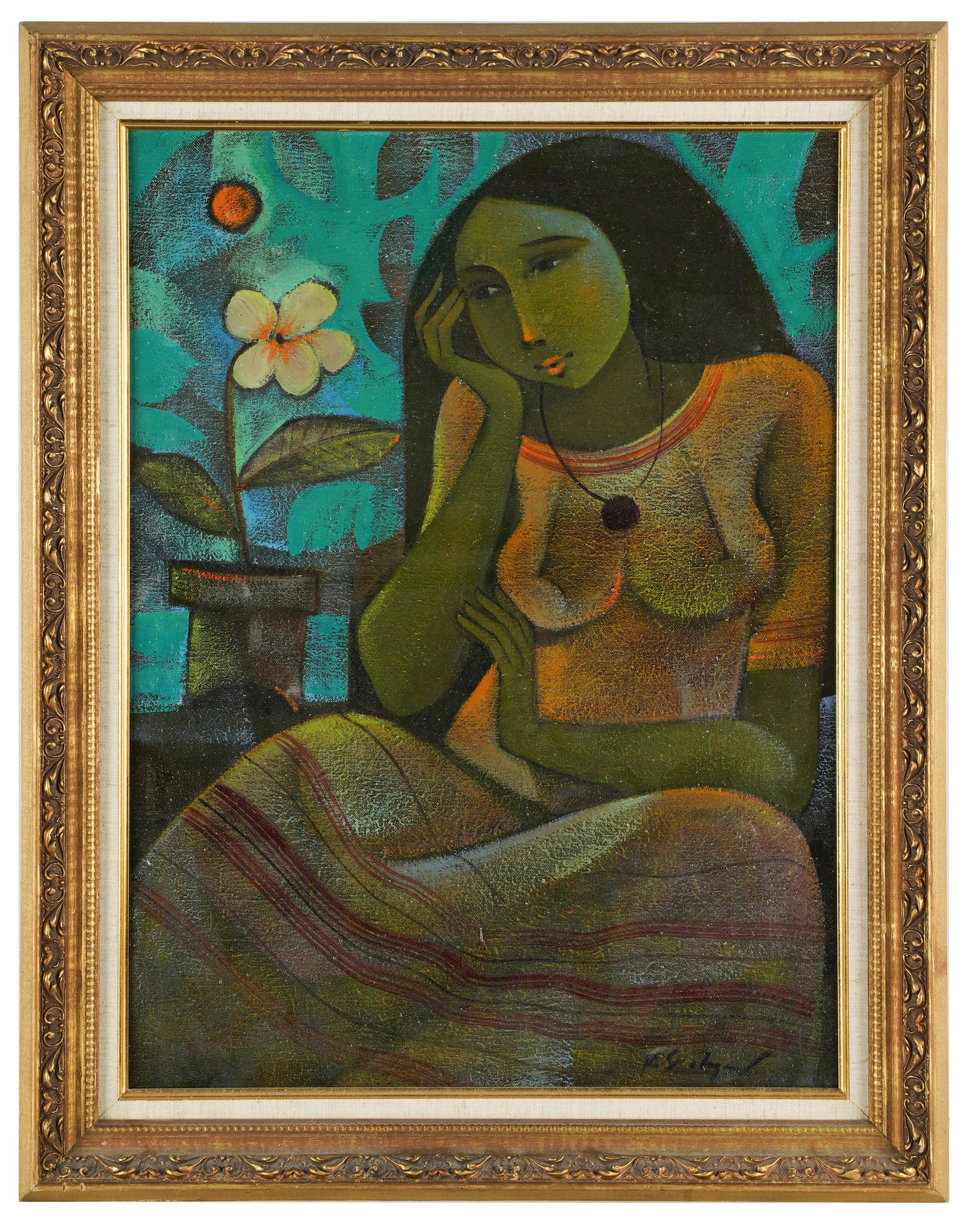 ROGLIO (ROGER) SAN MIGUEL (B. 1941): PORTRAIT OF A (1 of 7)