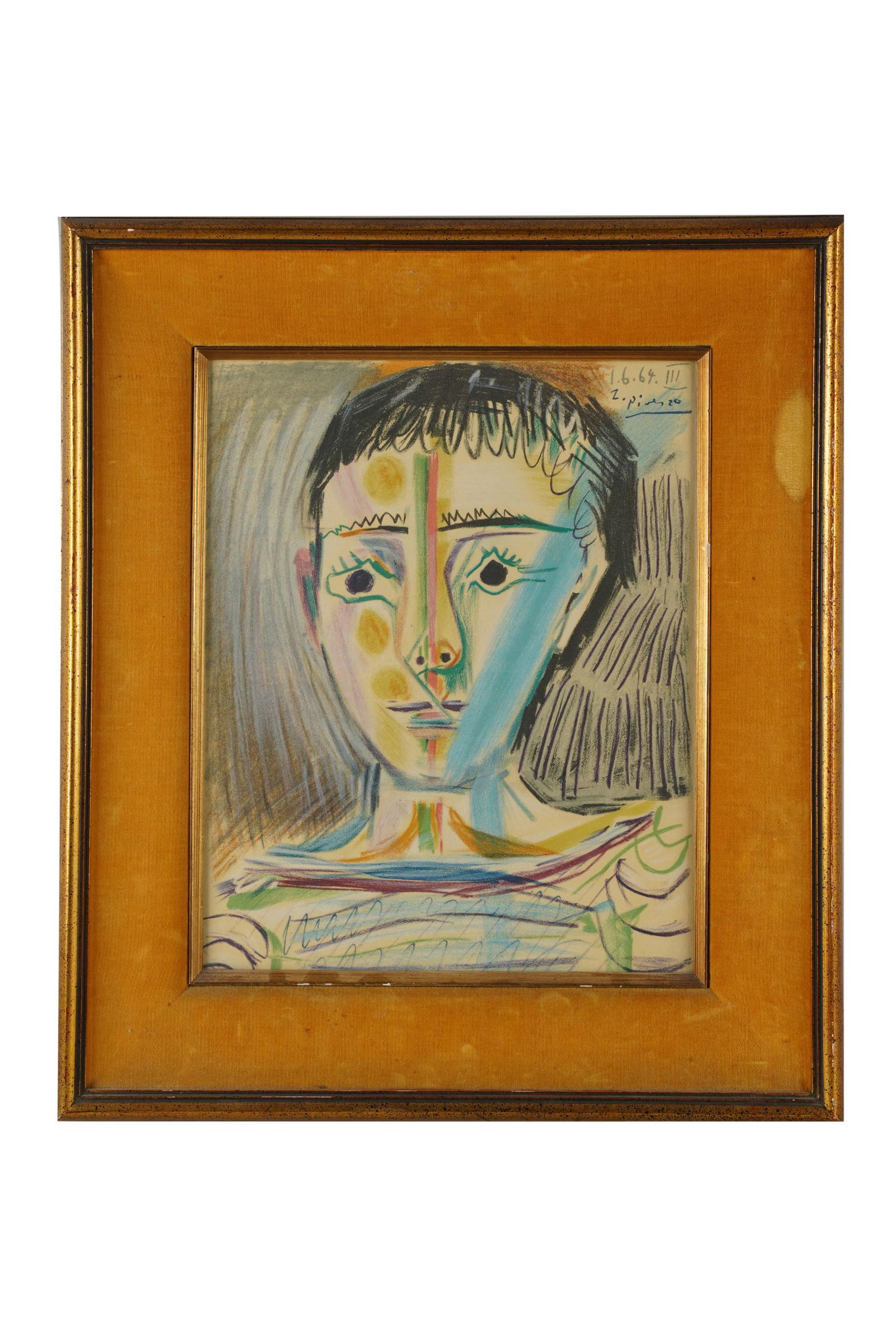 PABLO PICASSO (1881-1973): "TÃŠTE D'UN JEUNE HOMME EN (1 of 8)