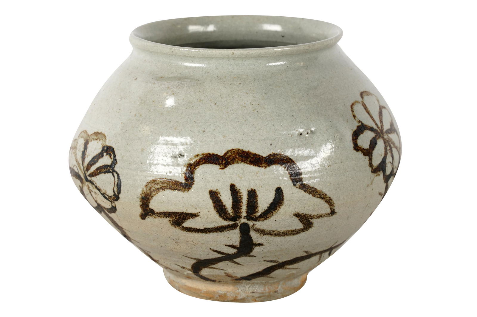 KOREAN GLAZED CERAMIC POT (1 of 7)