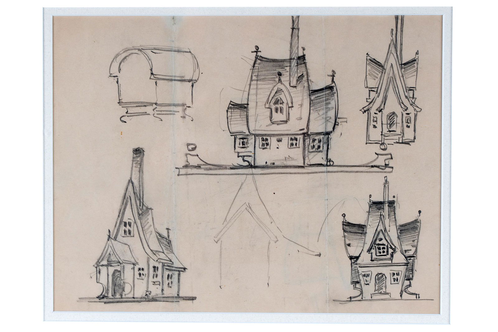 EDGAR PAYNE (1883 - 1947): "DESIGNS FOR BIRDHOUSES" (1 of 8)