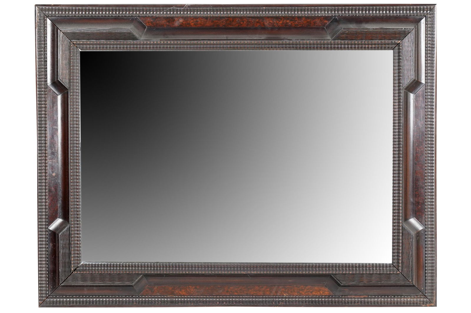 FLEMISH BAROQUE STYLE WALNUT MIRROR (1 of 8)