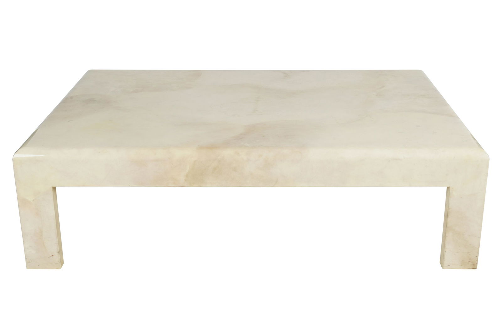 CONTEMPORARY LACQUERED PARCHMENT COFFEE TABLE (1 of 9)