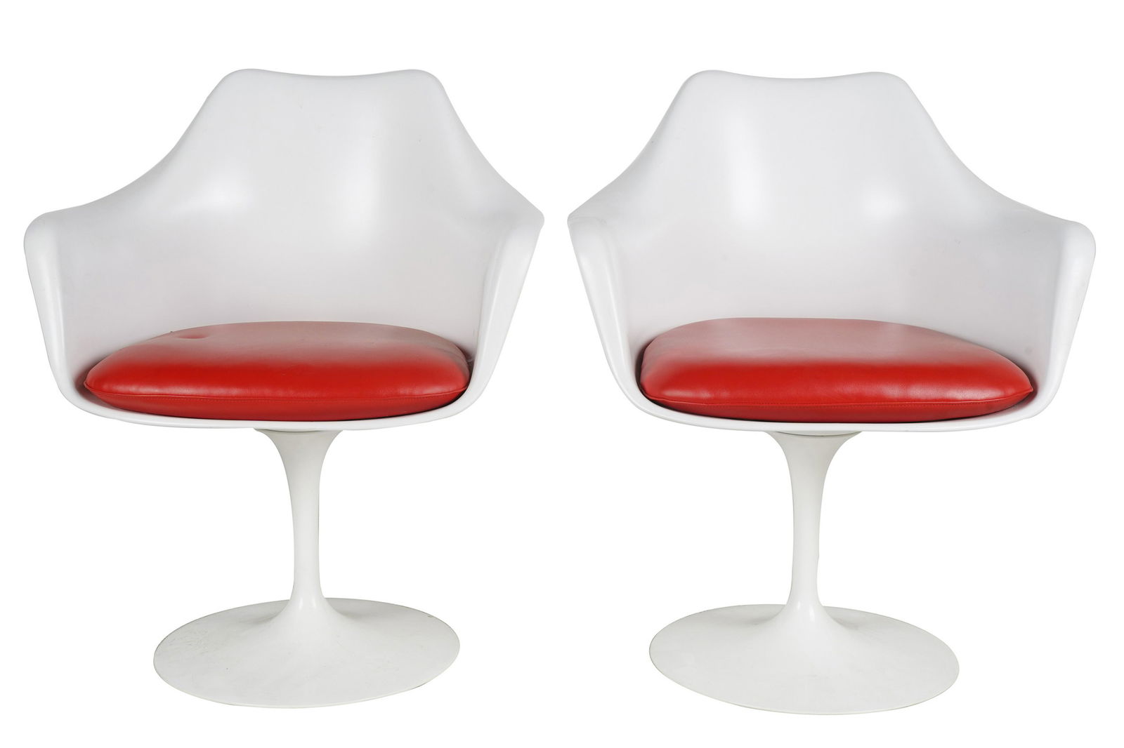 PAIR OF EERO SAARINEN FOR KNOLL TULIP CHAIRS (1 of 6)