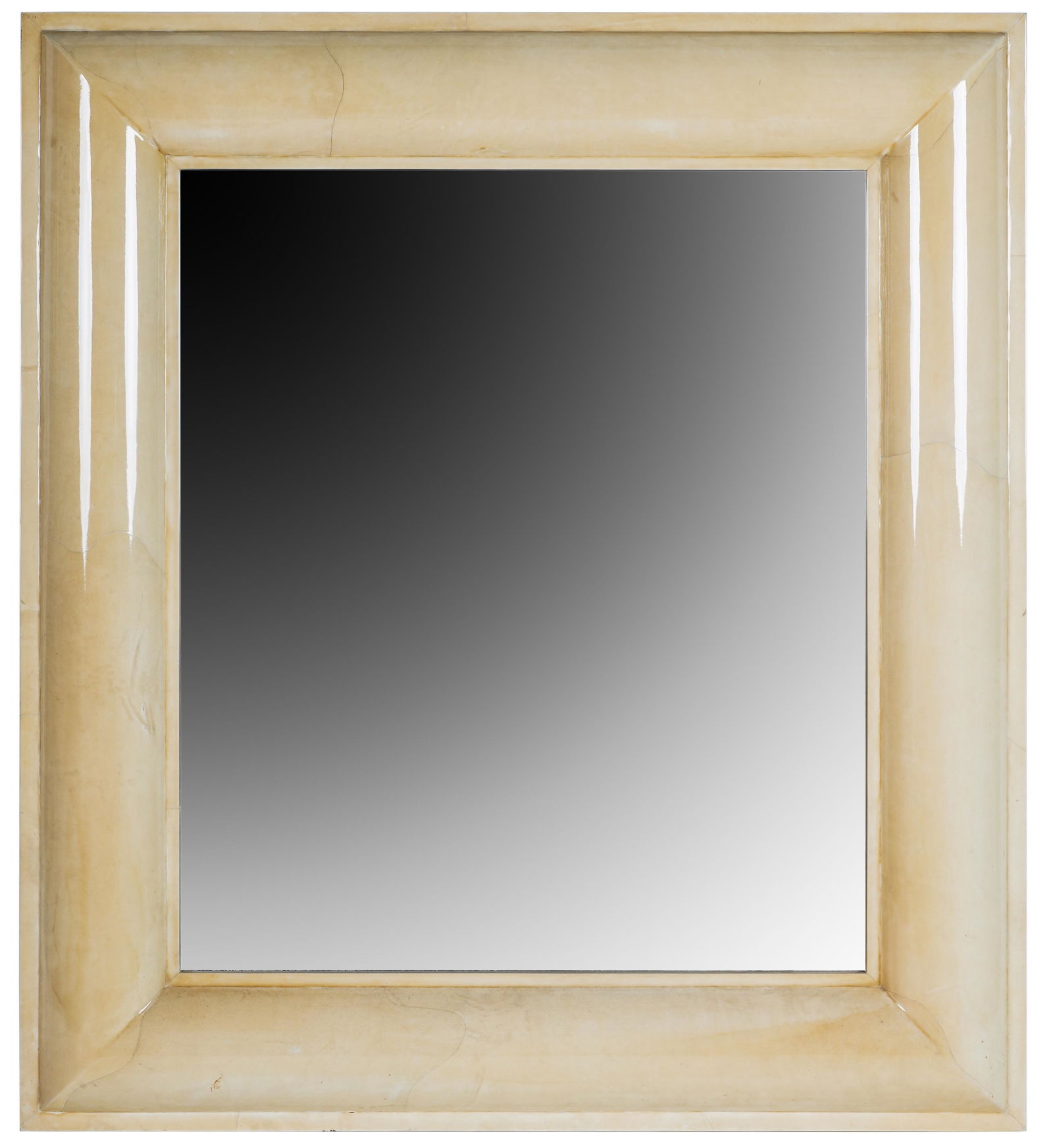 PARCHMENT LACQUERED WALL MIRROR (1 of 8)