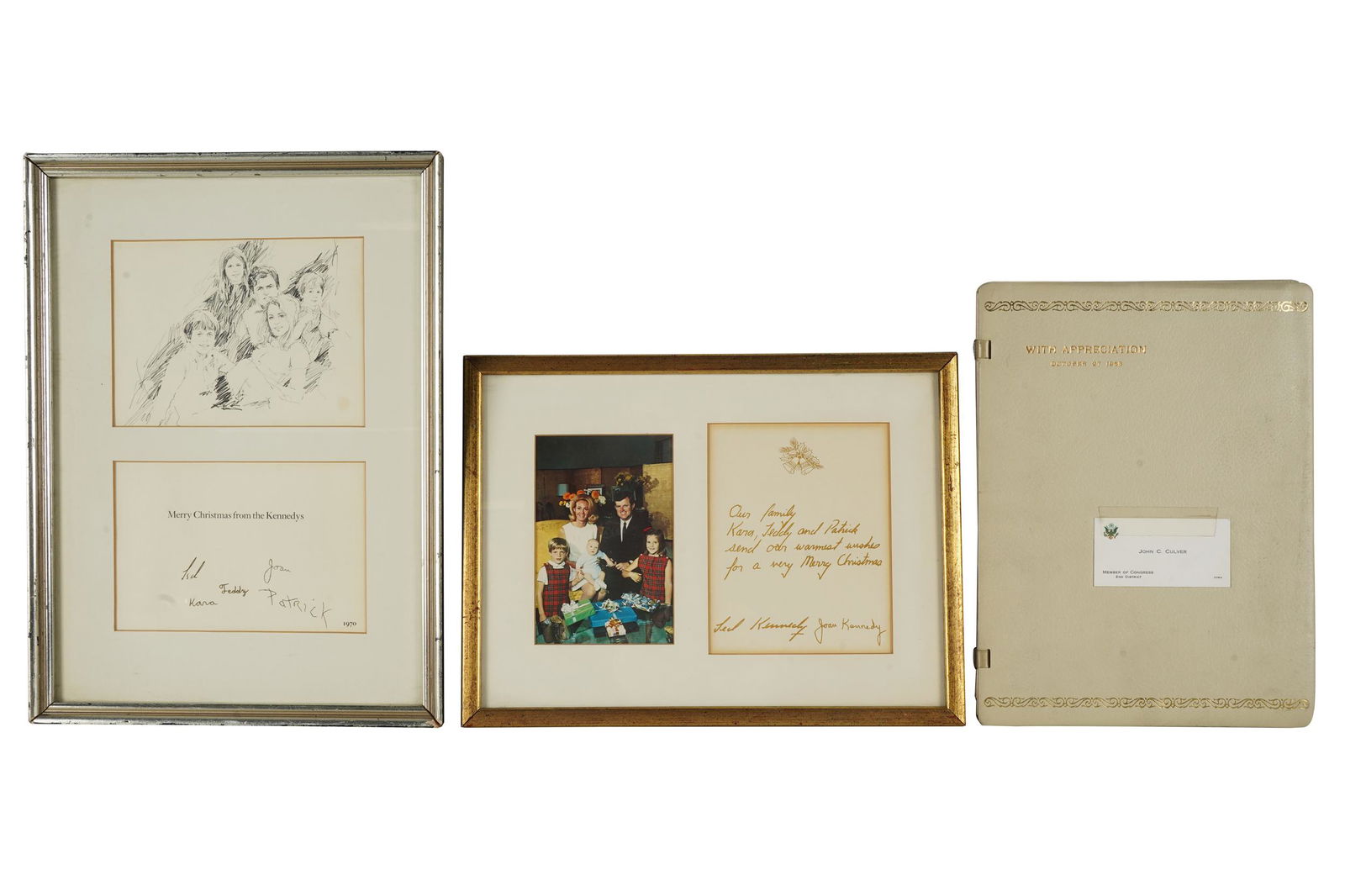 CAROL CHANNING THREE EDWARD KENNEDY-RELATED ITEMS (1 of 8)