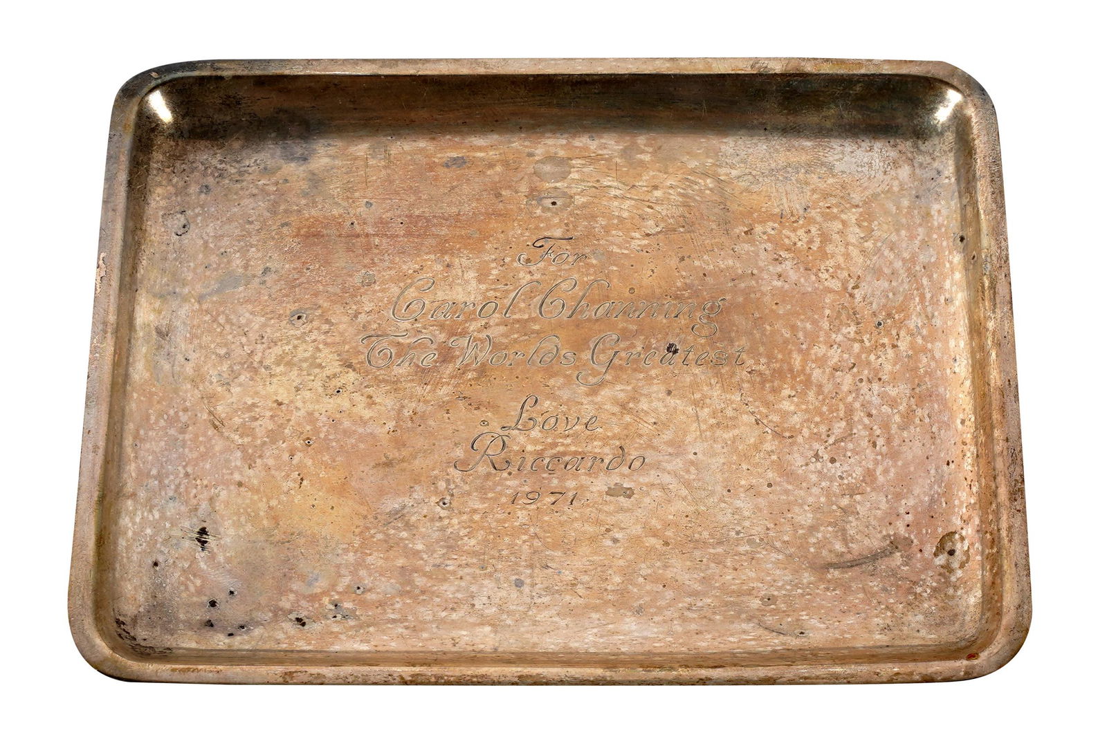 CAROL CHANNING TIFFANY & CO. STERLING PRESENTATION TRAY (1 of 4)