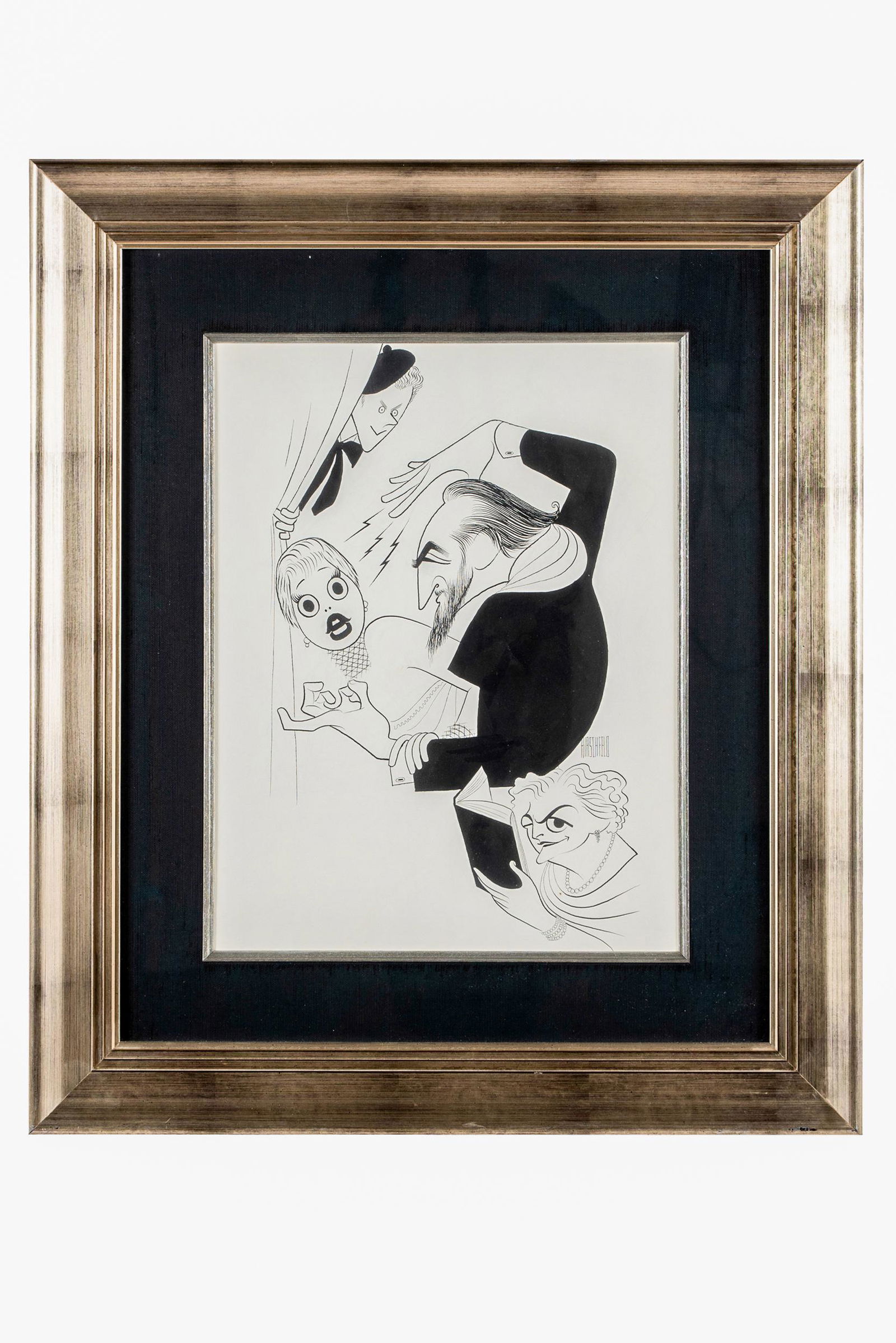 AL HIRSCHFELD: "SVENGALI & THE BLONDE" (1 of 10)