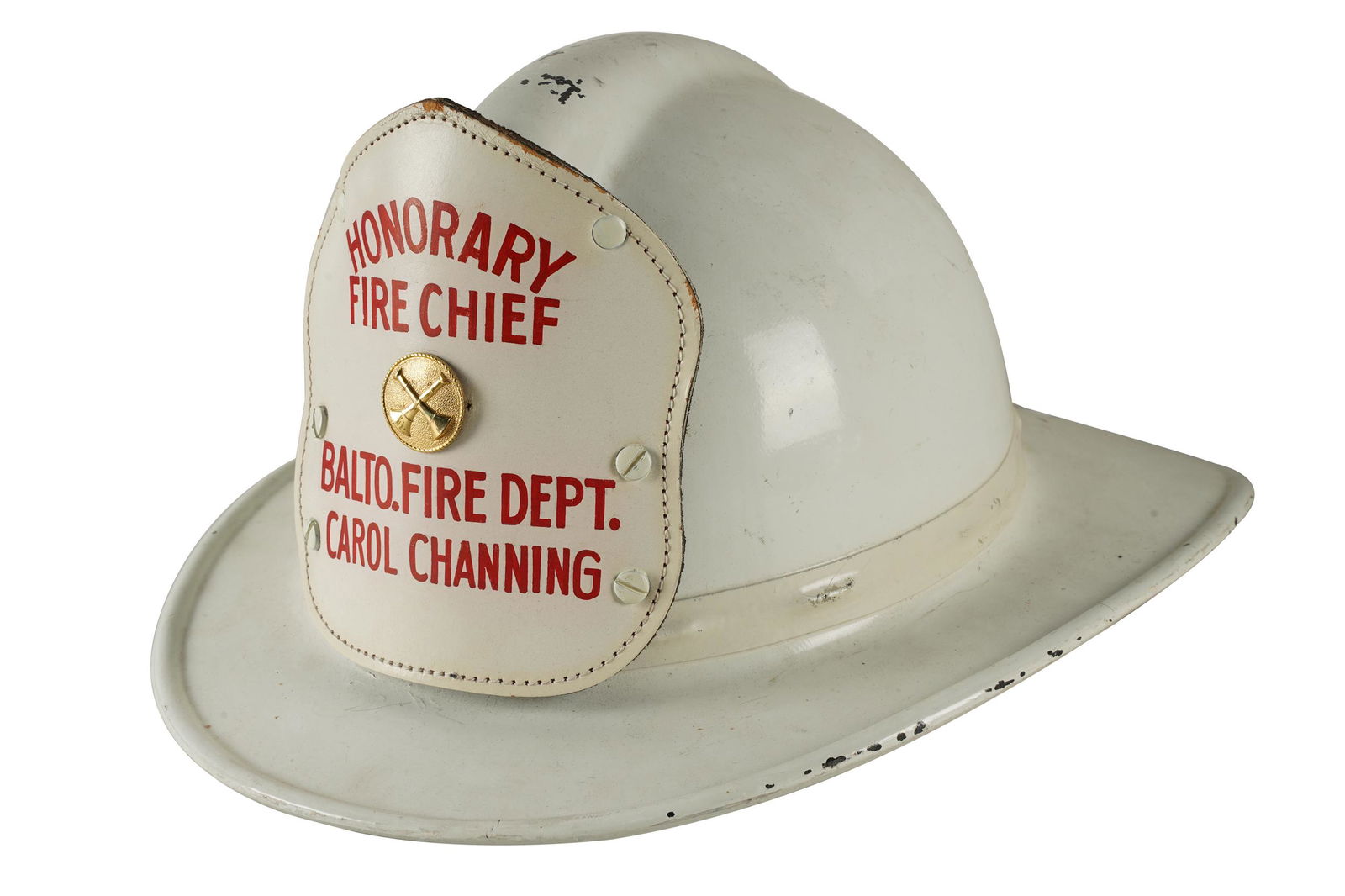 CAROL CHANNING HONORARY BALTIMORE FIRE CHIEF HELMET (1 of 8)