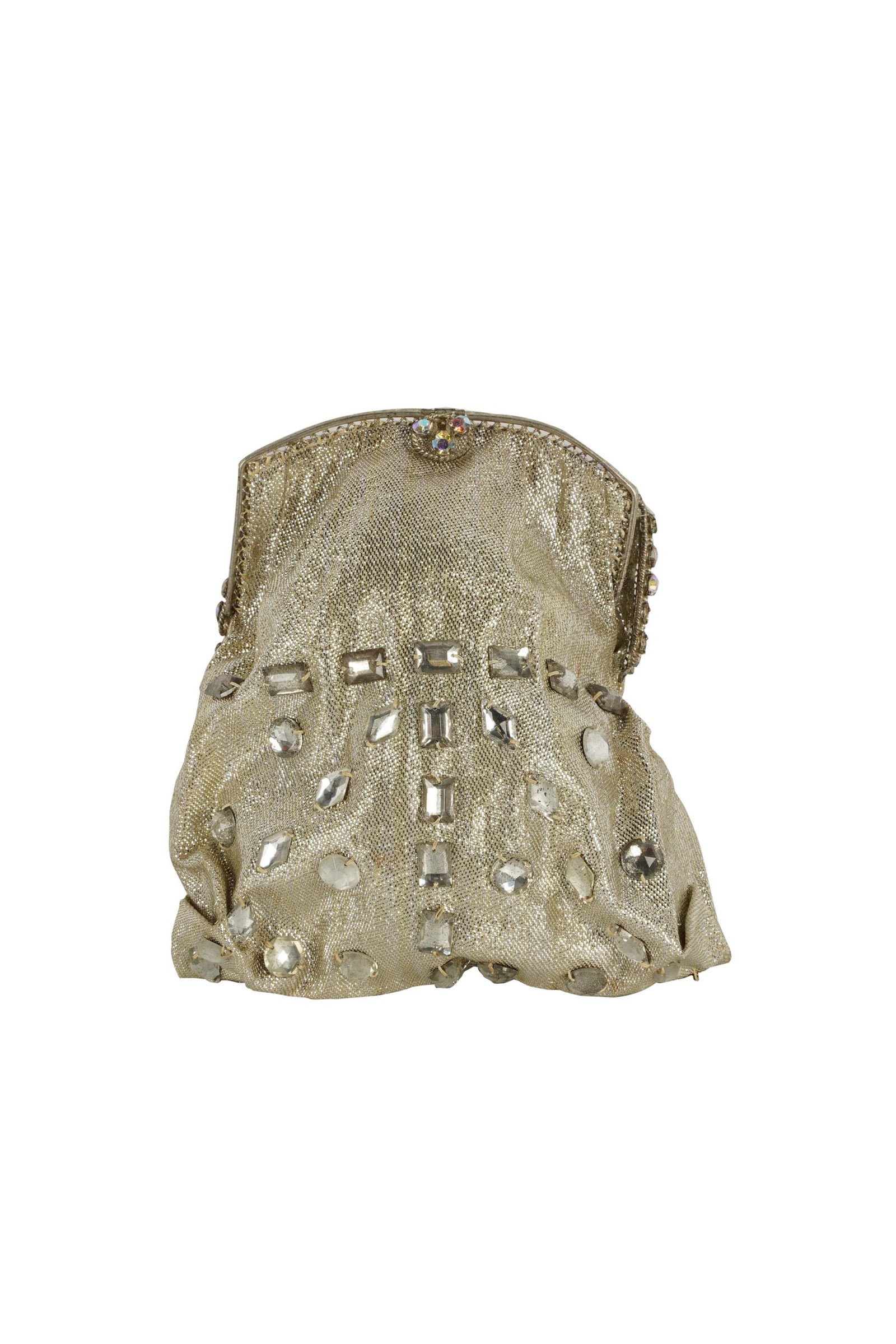 CAROL CHANNING VINTAGE SILVER LAME & RHINESTONE EVENING (1 of 5)