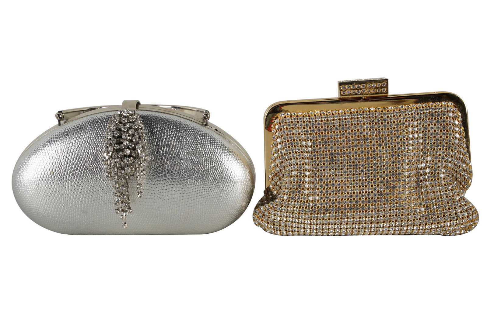 CAROL CHANNING 2 RHINESTONE EVENING BAGS (1 of 7)