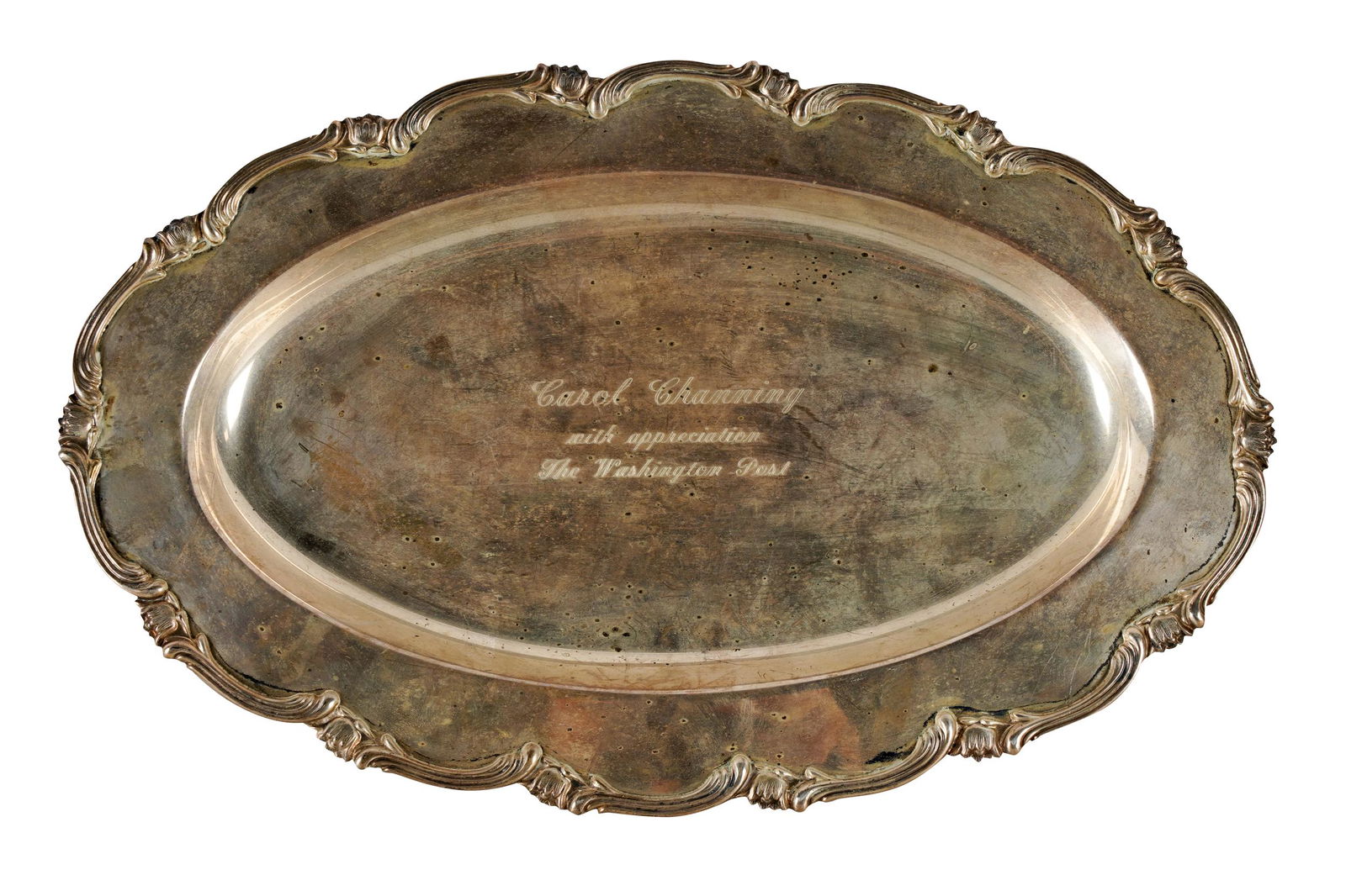 CAROL CHANNING PERUVIAN STERLING PRESENTATION PLATTER (1 of 9)