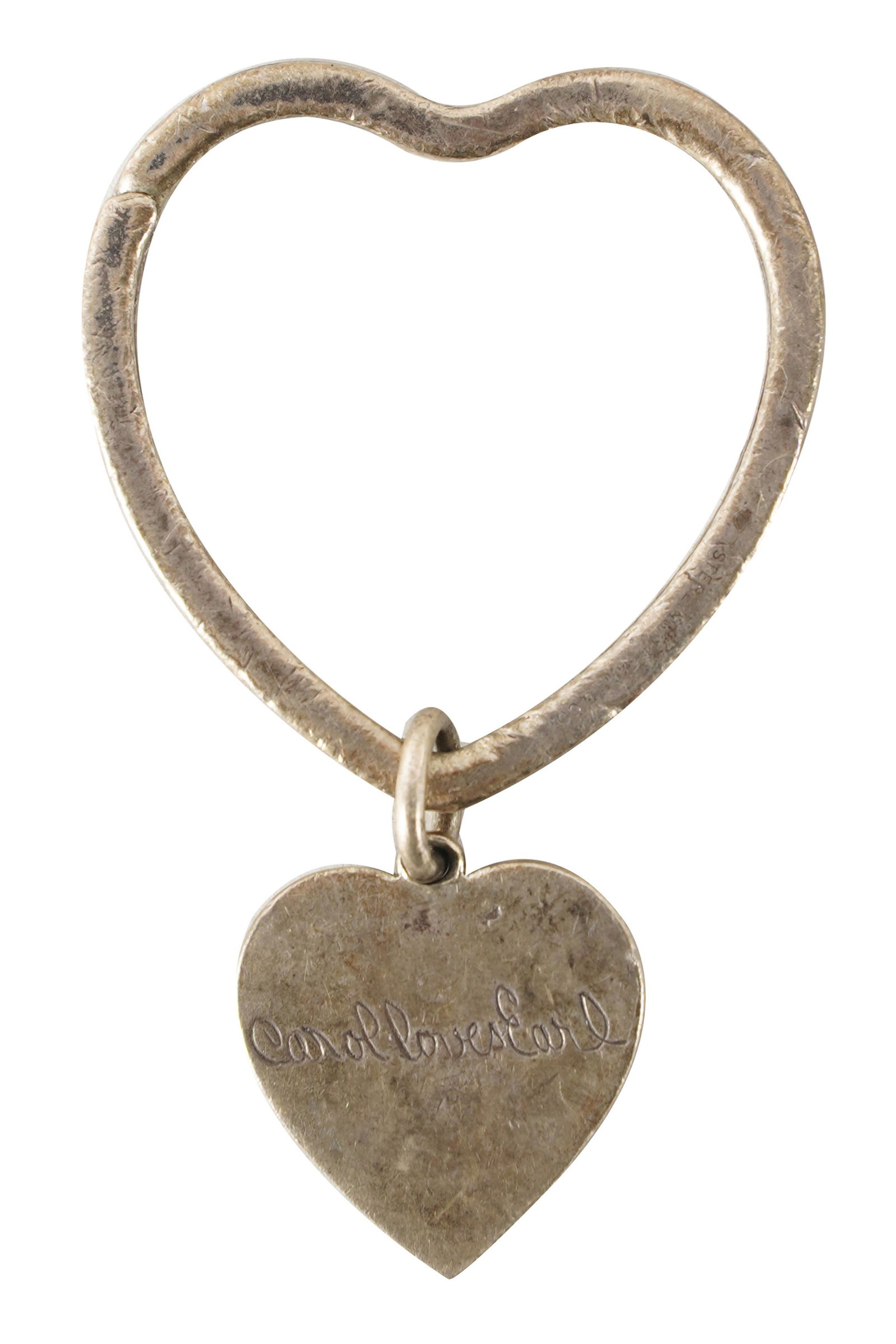 CAROL CHANNING TIFFANY & CO. STERLING HEART KEYCHAIN (1 of 4)