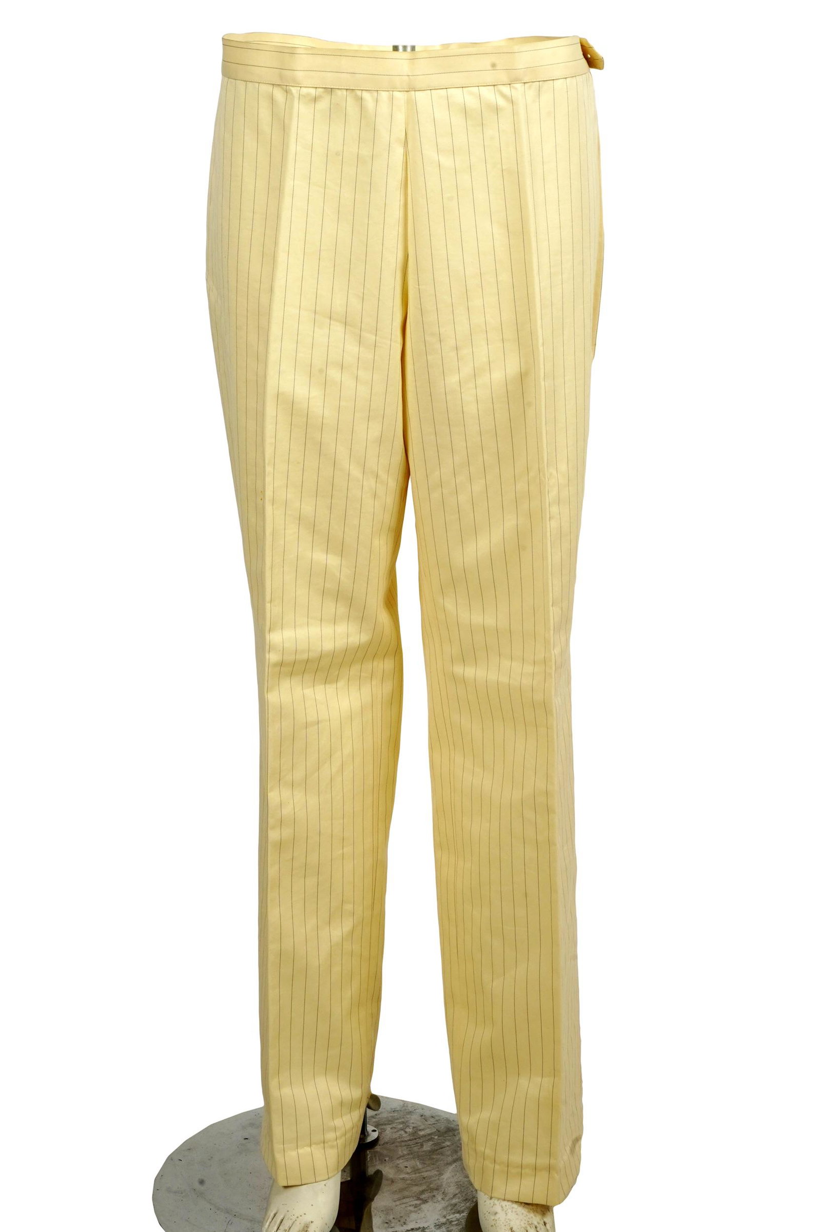 CAROL CHANNING JEAN PAUL GAULTIER FEMME PINSTRIPE PANTS: with sewn-in label; size: USA 12