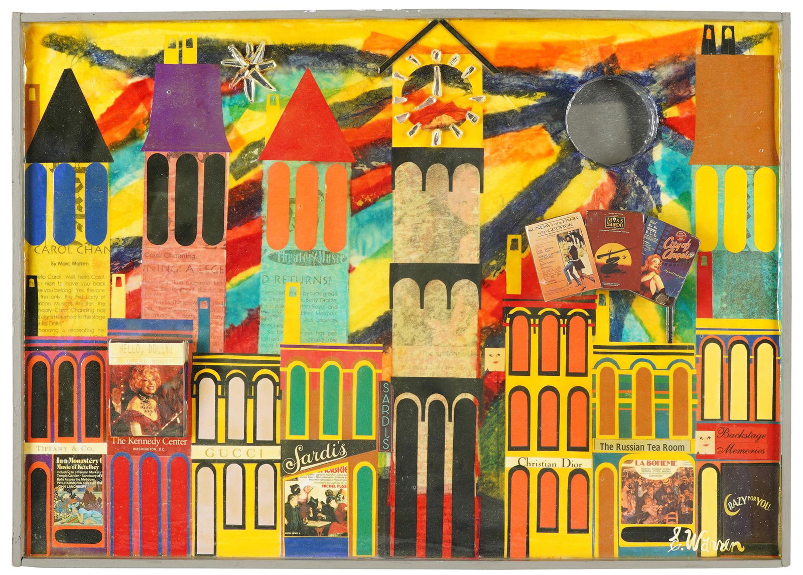 CAROL CHANNING' EUGENE WARREN: "TOWNHOUSE COLLAGES" (1 of 7)