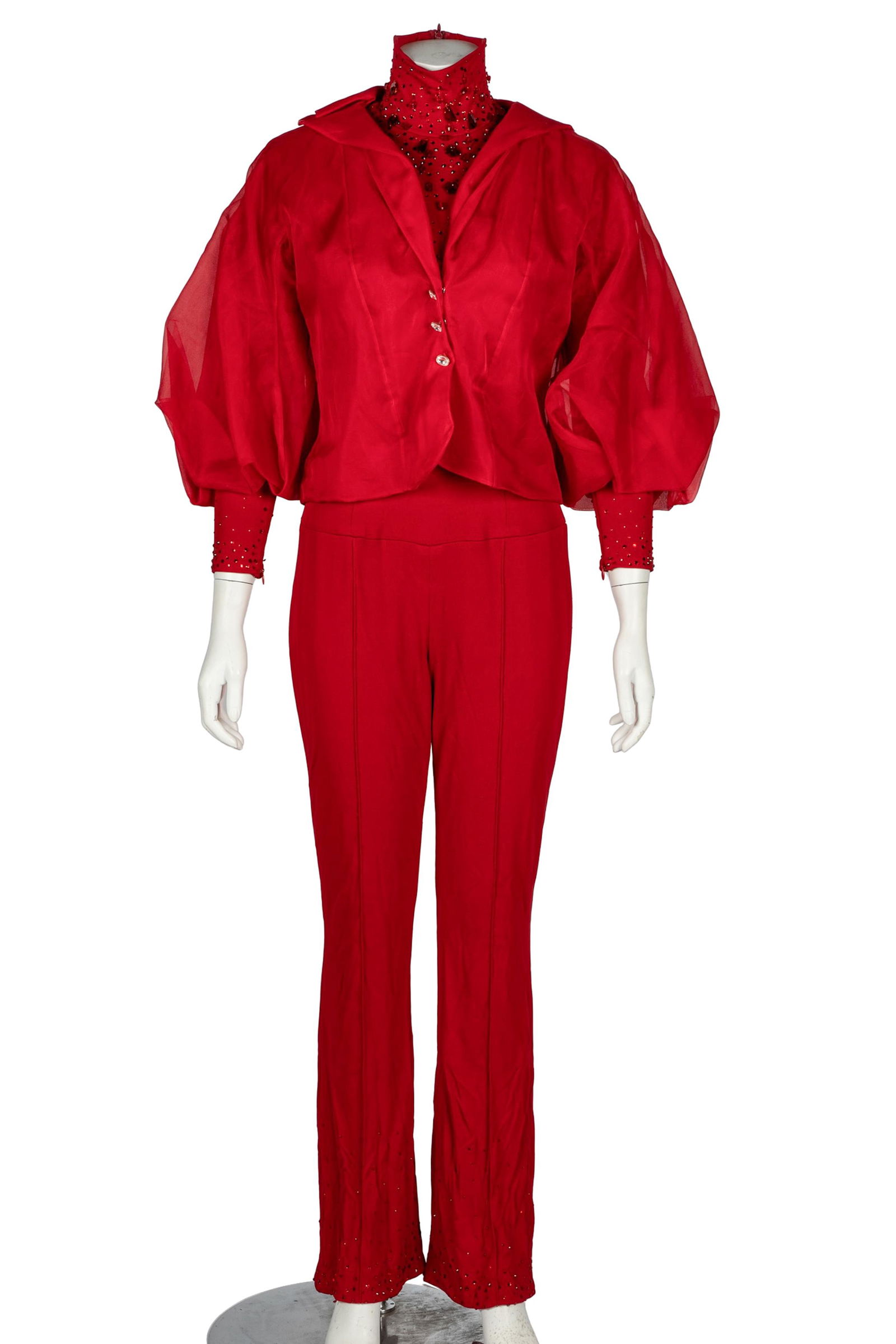 CAROL CHANNING RED PANT SUIT (1 of 19)