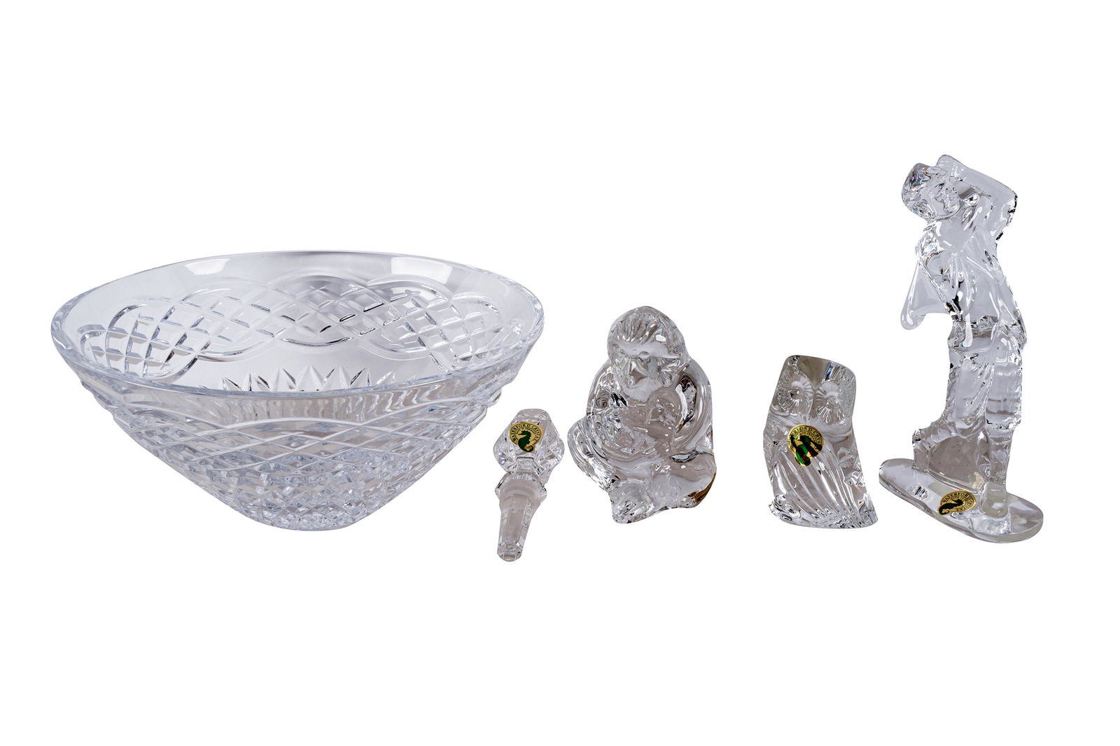 FIVE WATERFORD CRYSTAL ARTICLES (1 of 7)