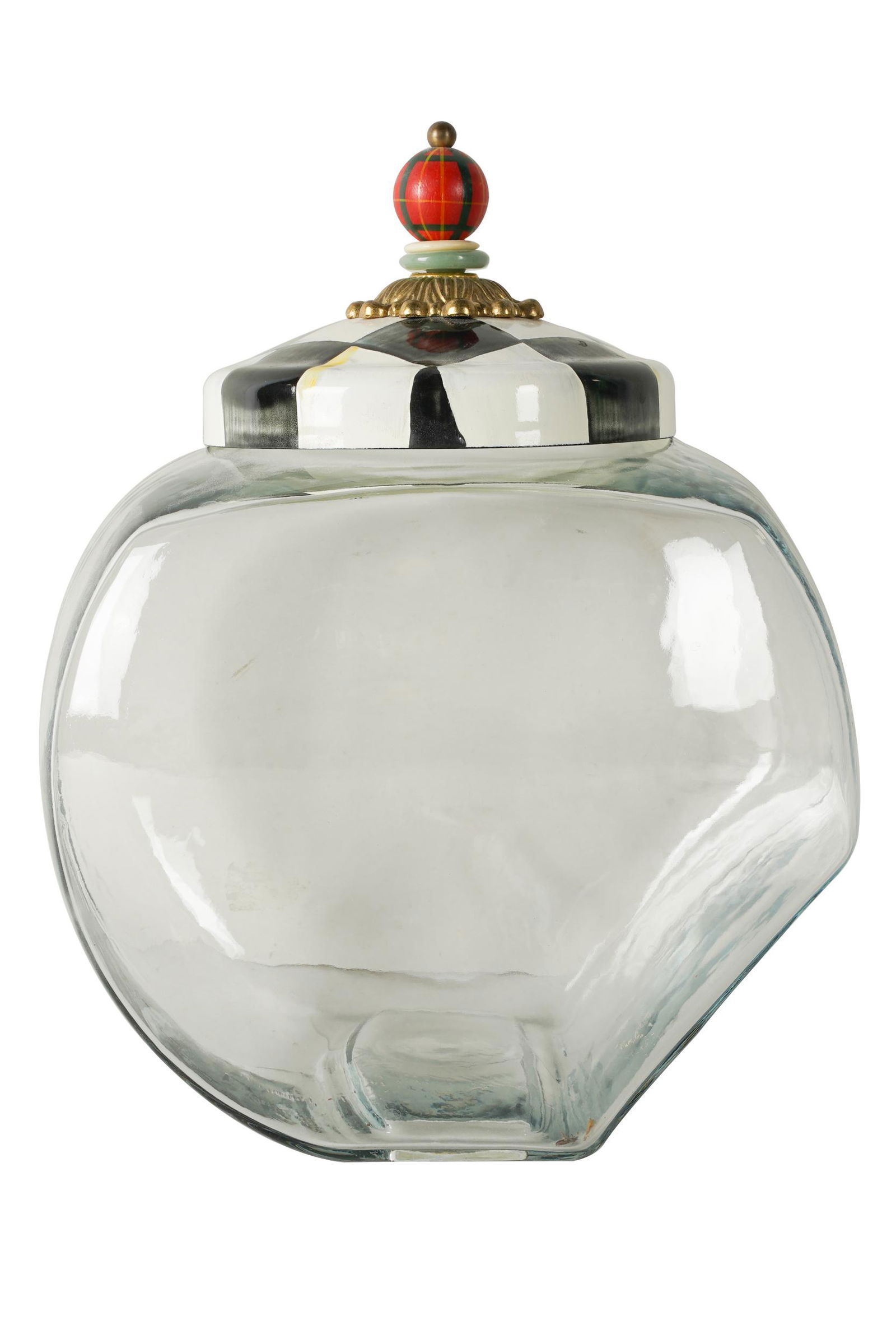 MACKENZIE-CHILDS "COURTLY CHECK" JAR (1 of 5)