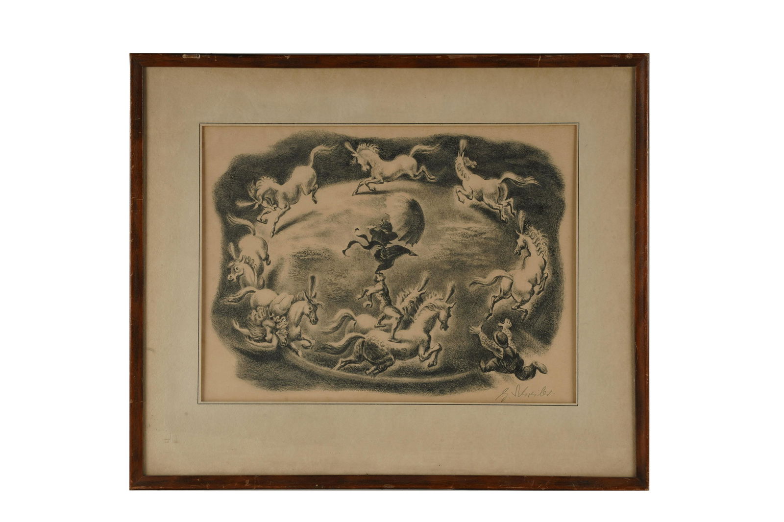 GEORGES SCHREIBER: 'THREE CLOWNS' (1 of 7)