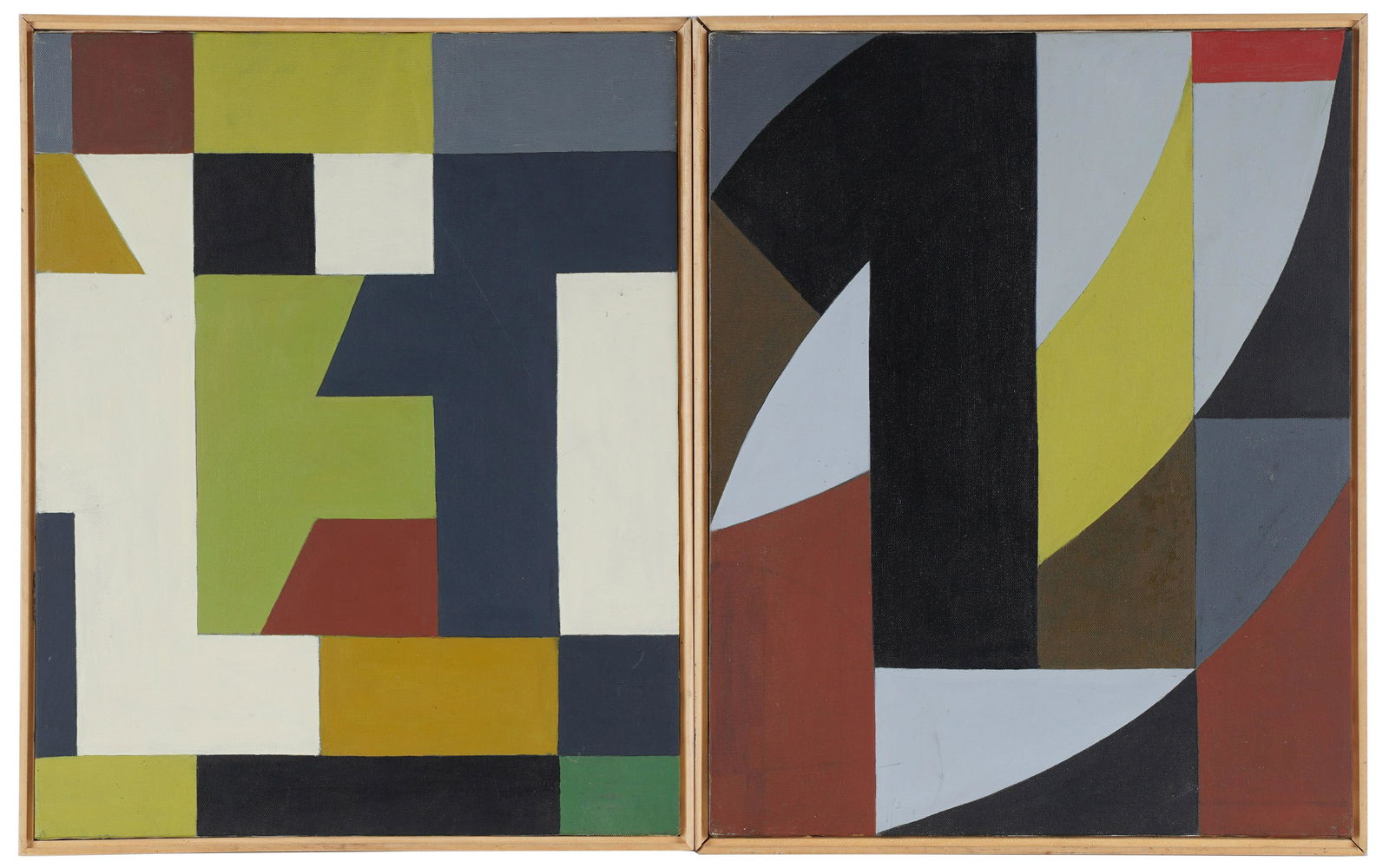 LUKA KRISTICH: TWO ABSTRACT WORKS 'UNTITLED' (1 of 13)