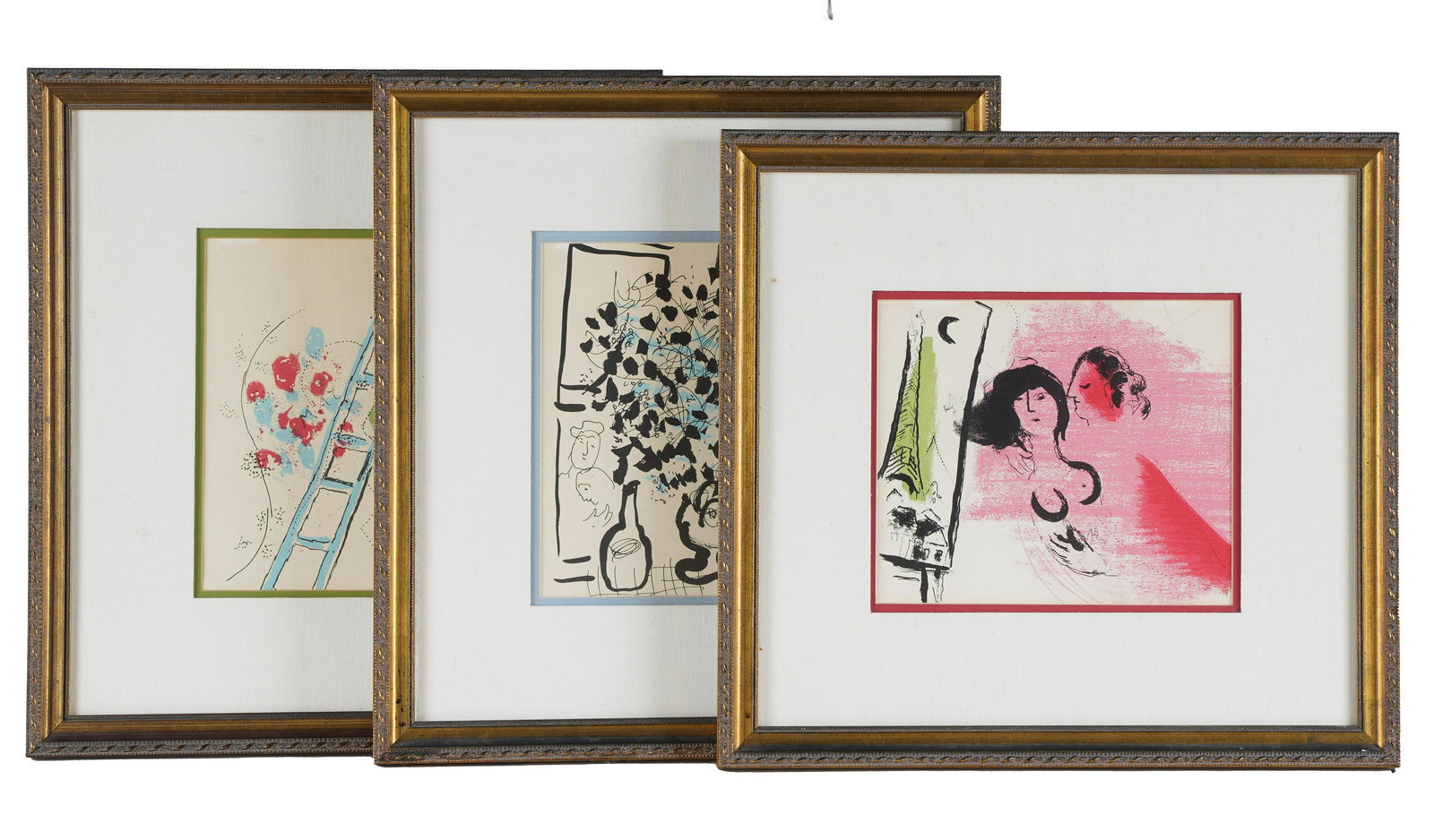 AFTER MARC CHAGALL: THREE LITHOGRAPHS (1 of 12)