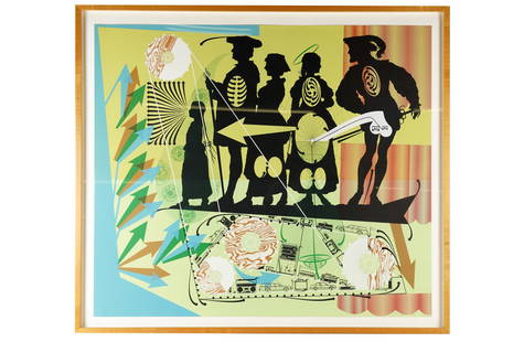 LARI PITTMAN (B. 1952): "THIS RECIPE, BELOVED &: 'This Recipe, Beloved and Despised, Continues Regardless'; 1989; lithograph on Arches paper; signed and dated lower right; numbered 26/45 lower left; Provenance: Nestle USA Corporate Collection; 38 x