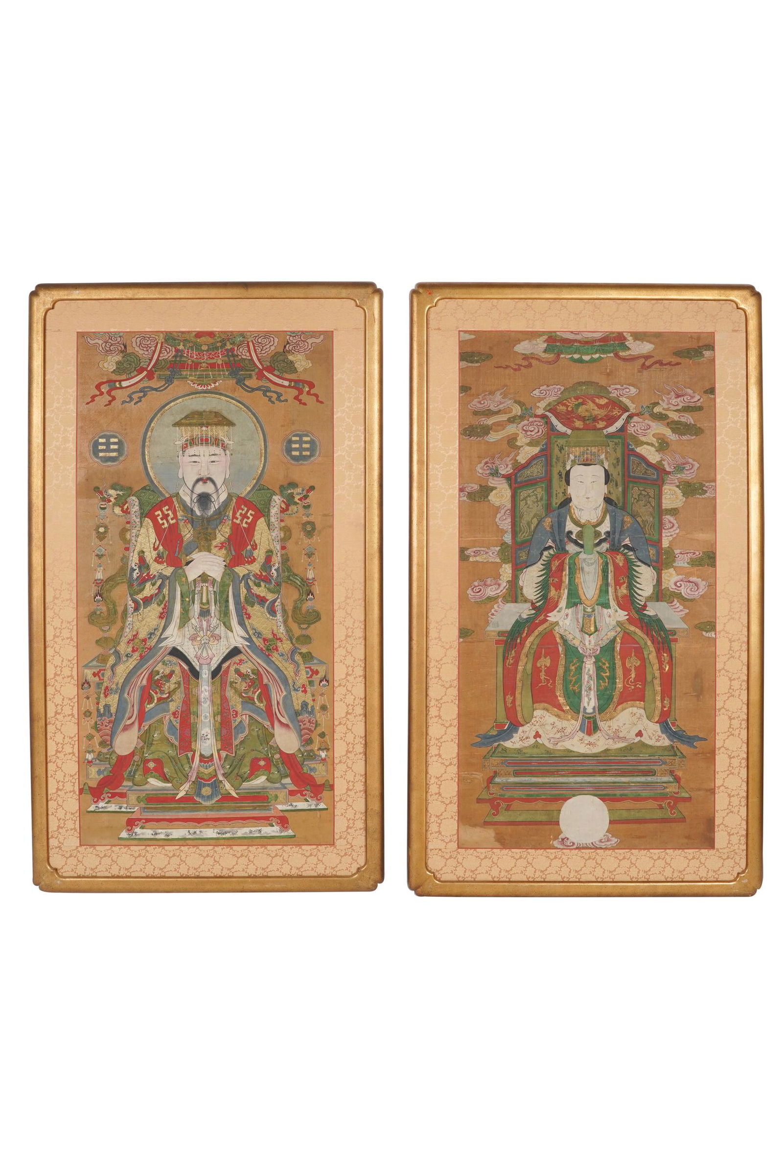 PAIR OF CHINESE ANCESTRAL PORTRAITS (1 of 11)