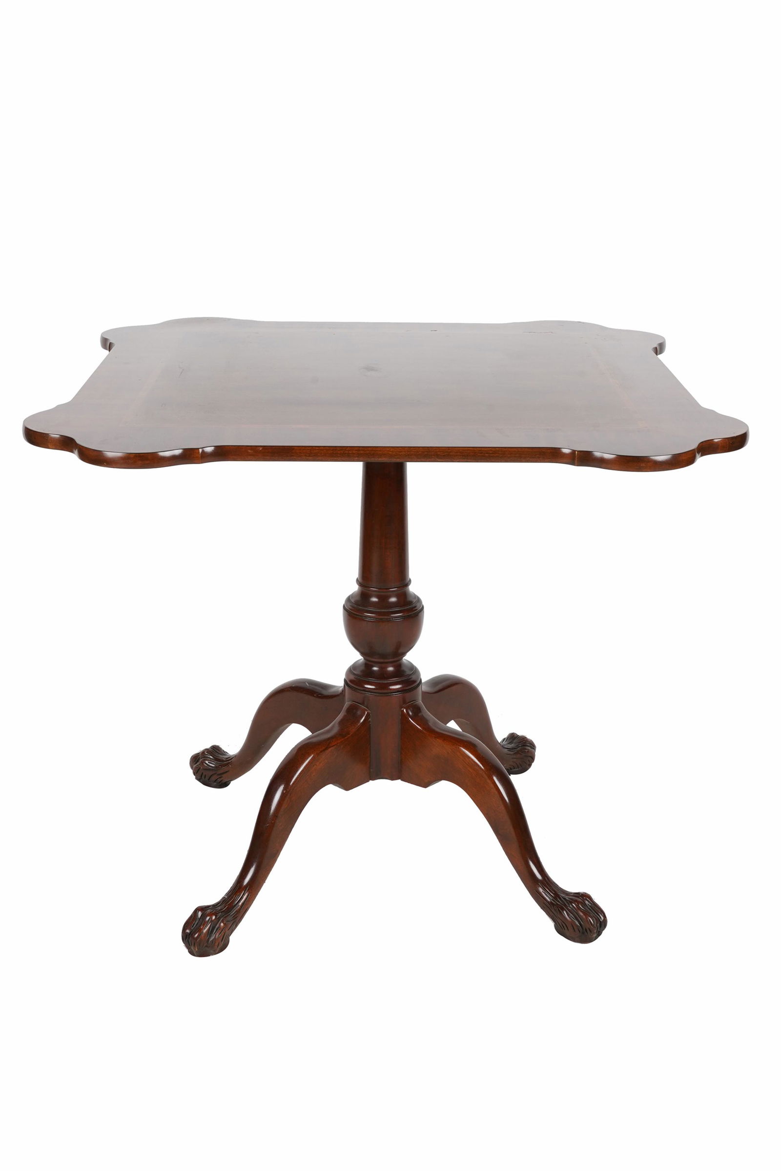 BAKER CHIPPENDALE STYLE MAHOGANY GAMES TABLE (1 of 7)