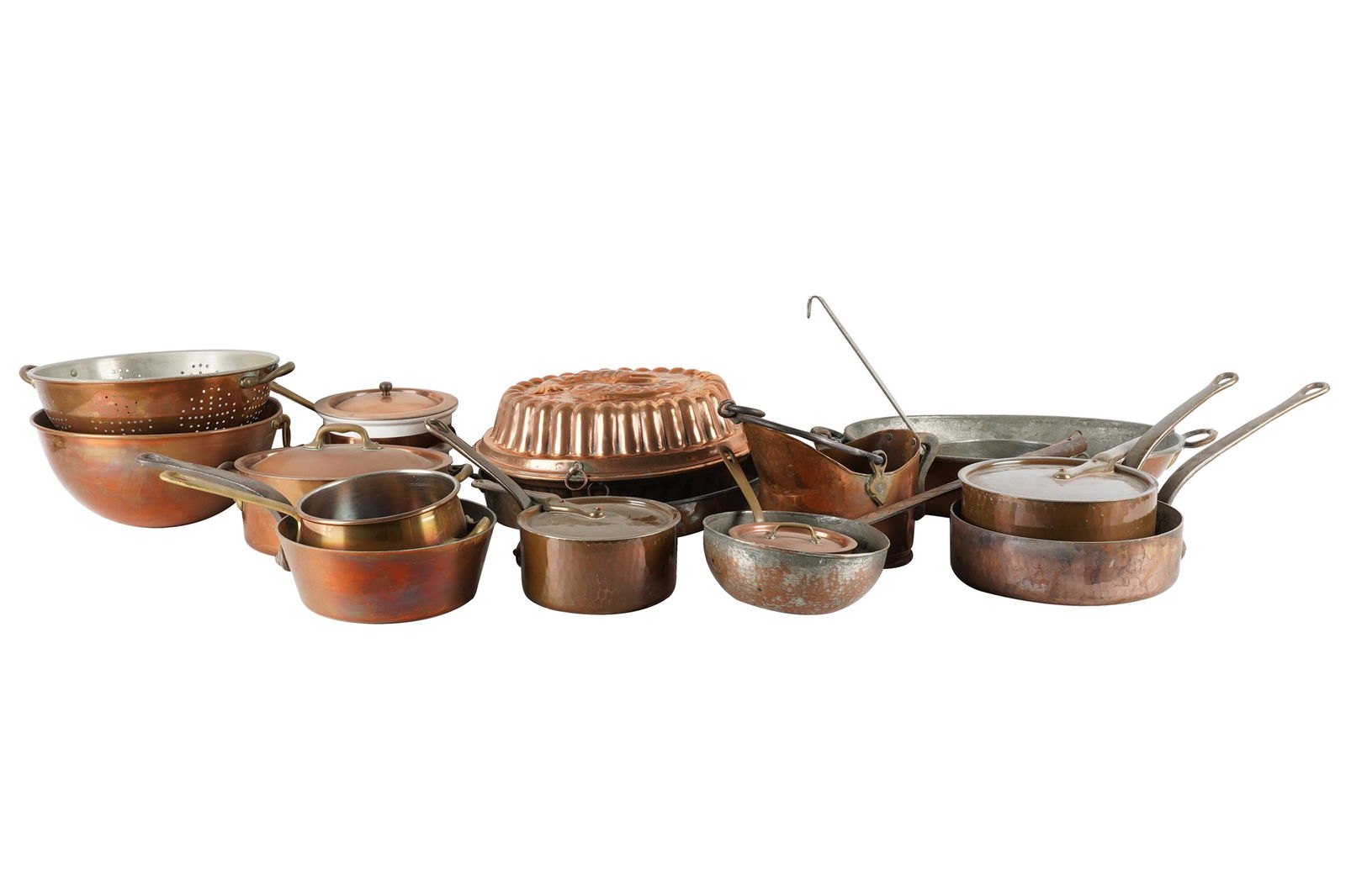 COLLECTION OF COPPER & METAL COOKWARE & UTENSILS (1 of 15)