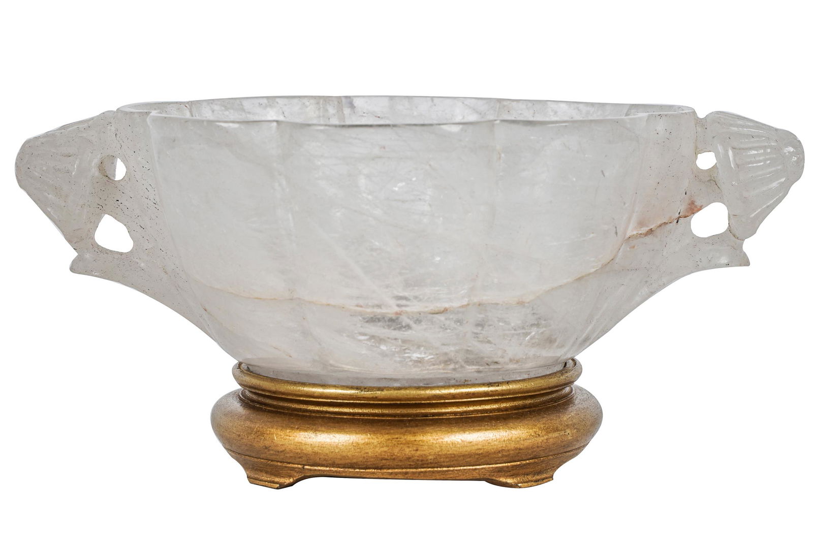 CARVED & FLUTED ROCK CRYSTAL BOWL (1 of 11)
