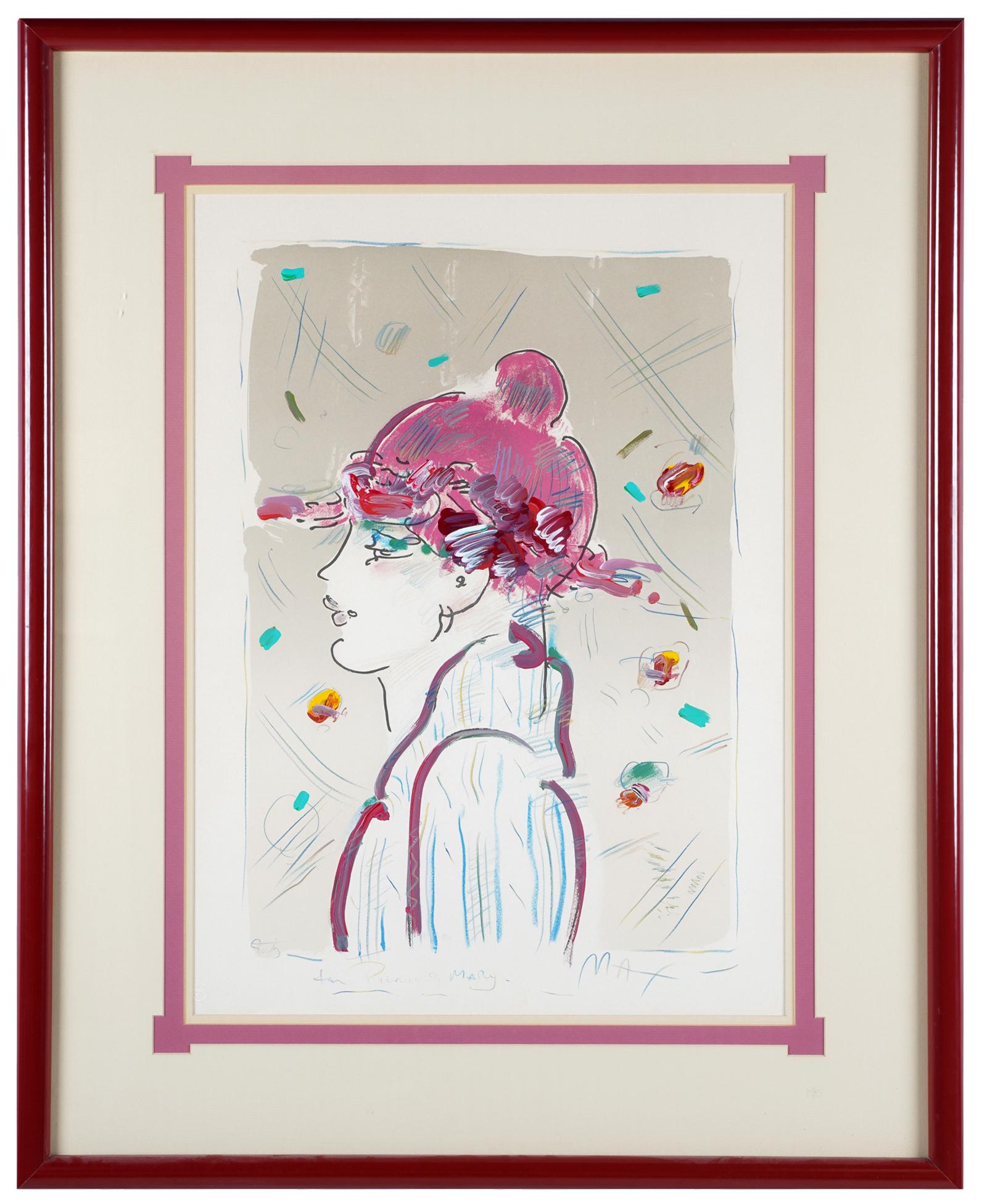 PETER MAX (B. 1937):  PROFILE OF A WOMAN (1 of 10)