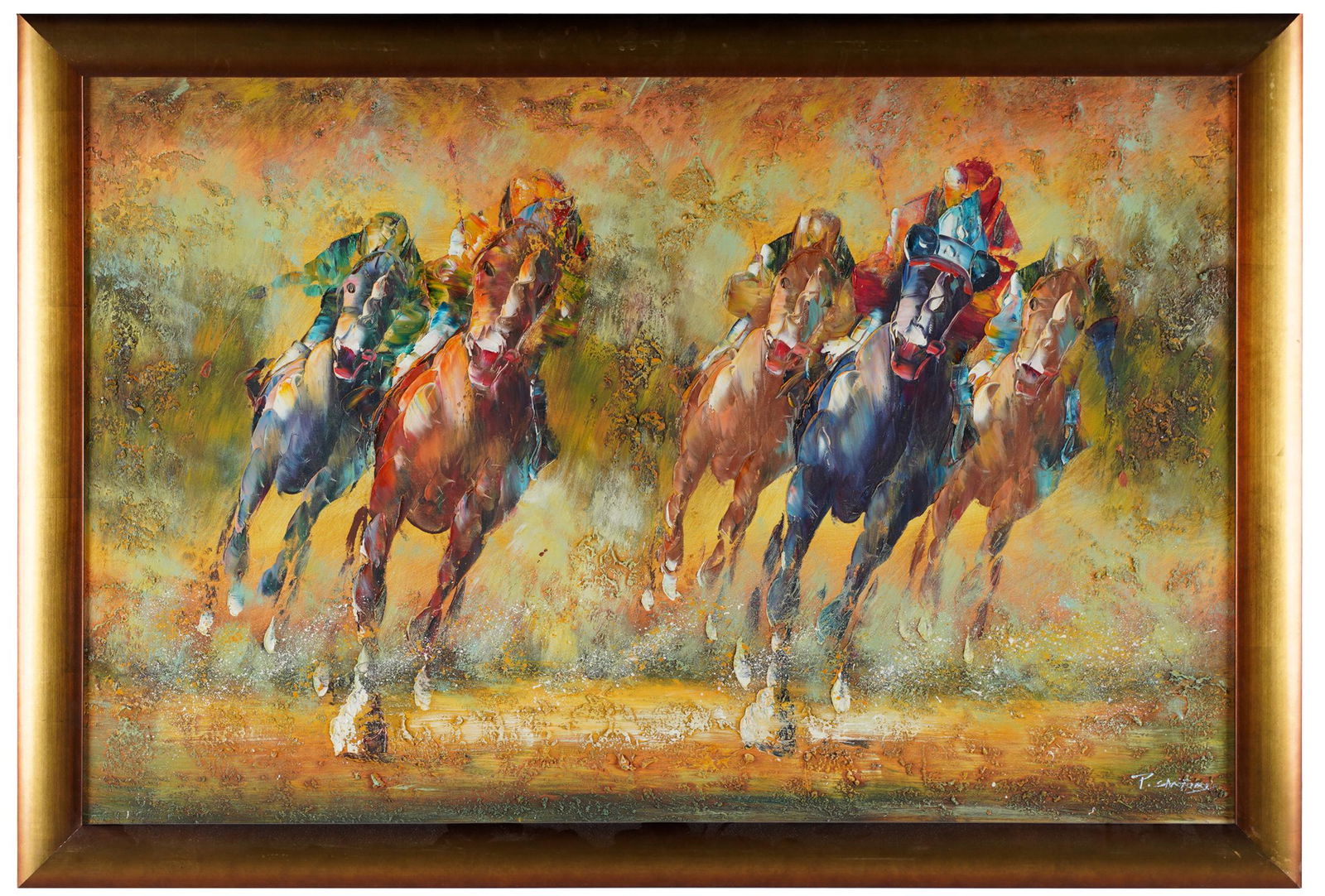 LATE 20TH CENTURY: HORSE RACING SCENE (1 of 12)