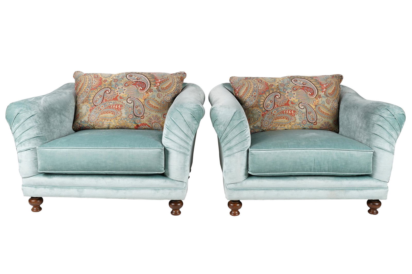 PAIR OF CENTURY OVERSIZED CLUB CHAIRS (1 of 11)