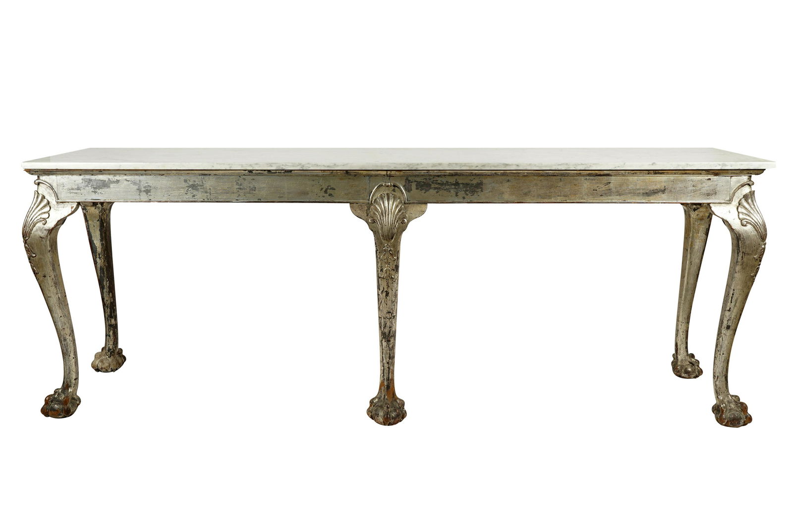 GEORGIAN STYLE SILVER-GILT CONSOLE TABLE (1 of 10)