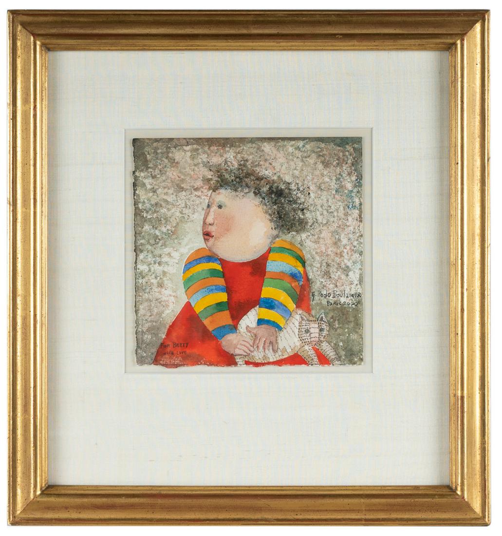 GRACIELA RODO BOULANGER (B. 1935): GIRL WITH CAT (1 of 10)
