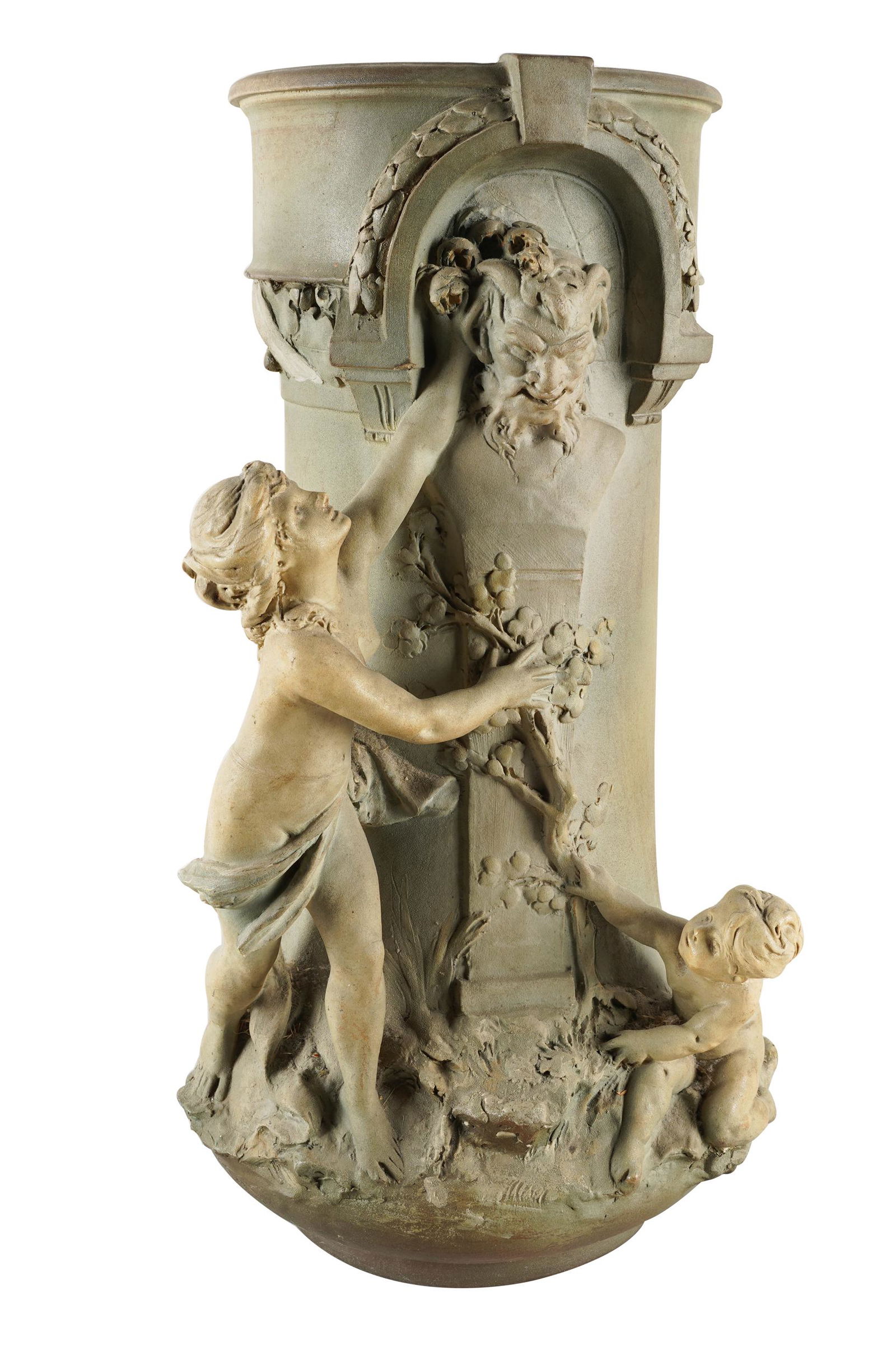 ART NOUVEAU CERAMIC UMBRELLA STAND (1 of 12)