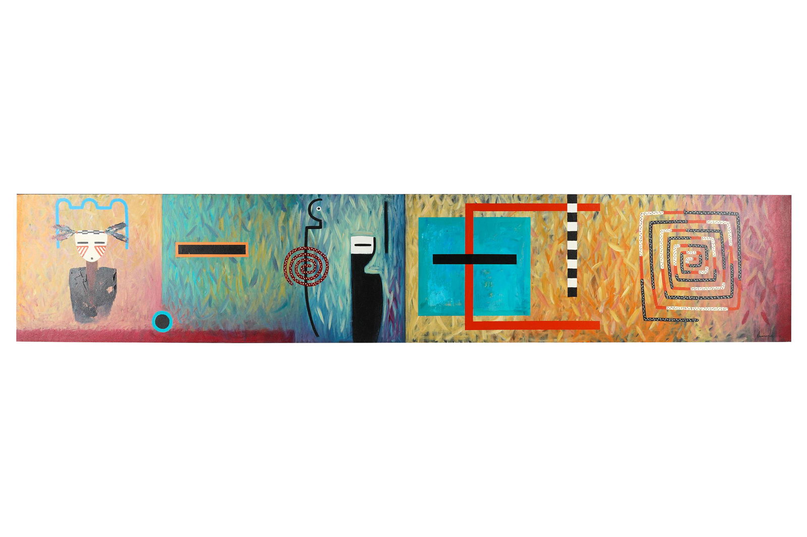 DAN NAMINGHA (B. 1950): 'HOPI MONTAGE #15' (1 of 8)