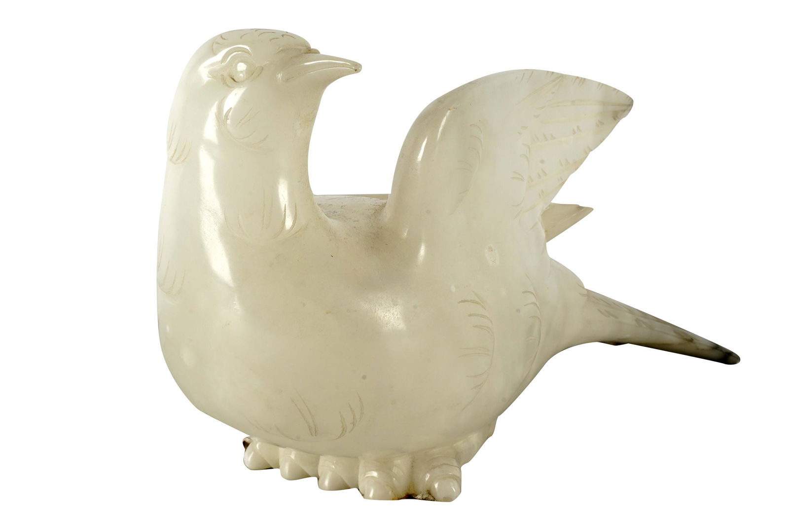CHINESE CARVED STONE BIRD (1 of 9)