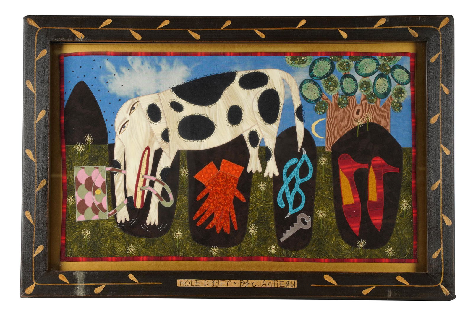 CHRIS ANTIEAU (B. 1951): "HOLE DIGGER" (1 of 8)