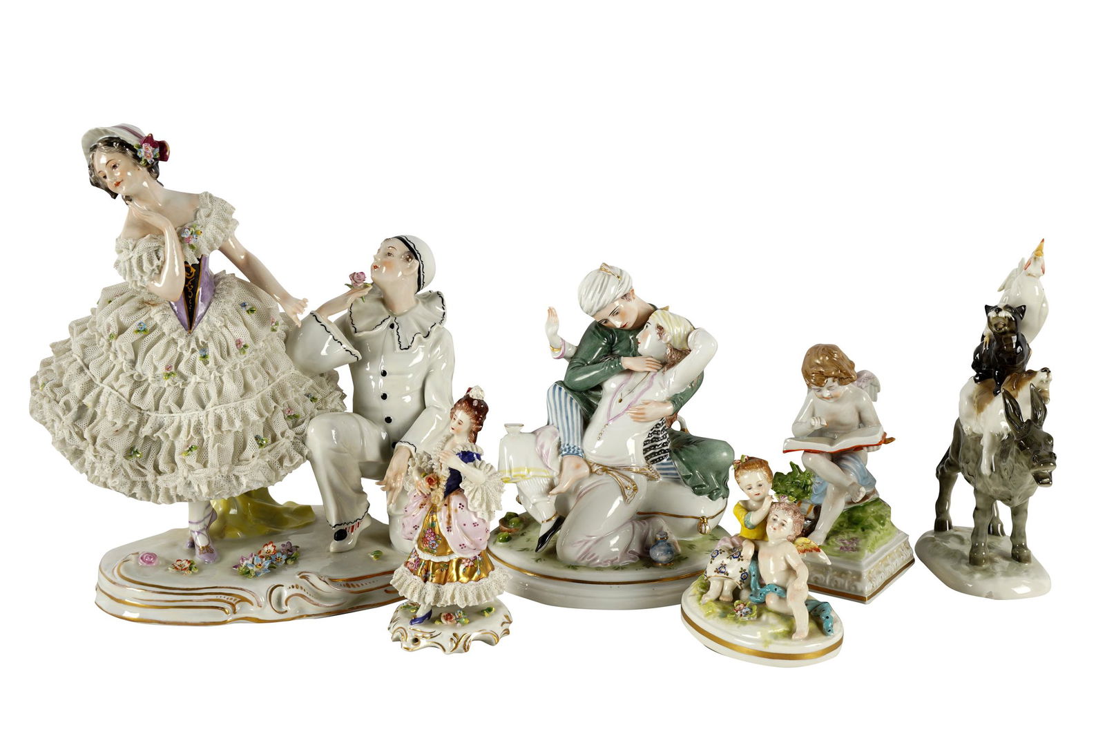COLLECTION OF CONTINENTAL PORCELAIN FIGURES (1 of 18)
