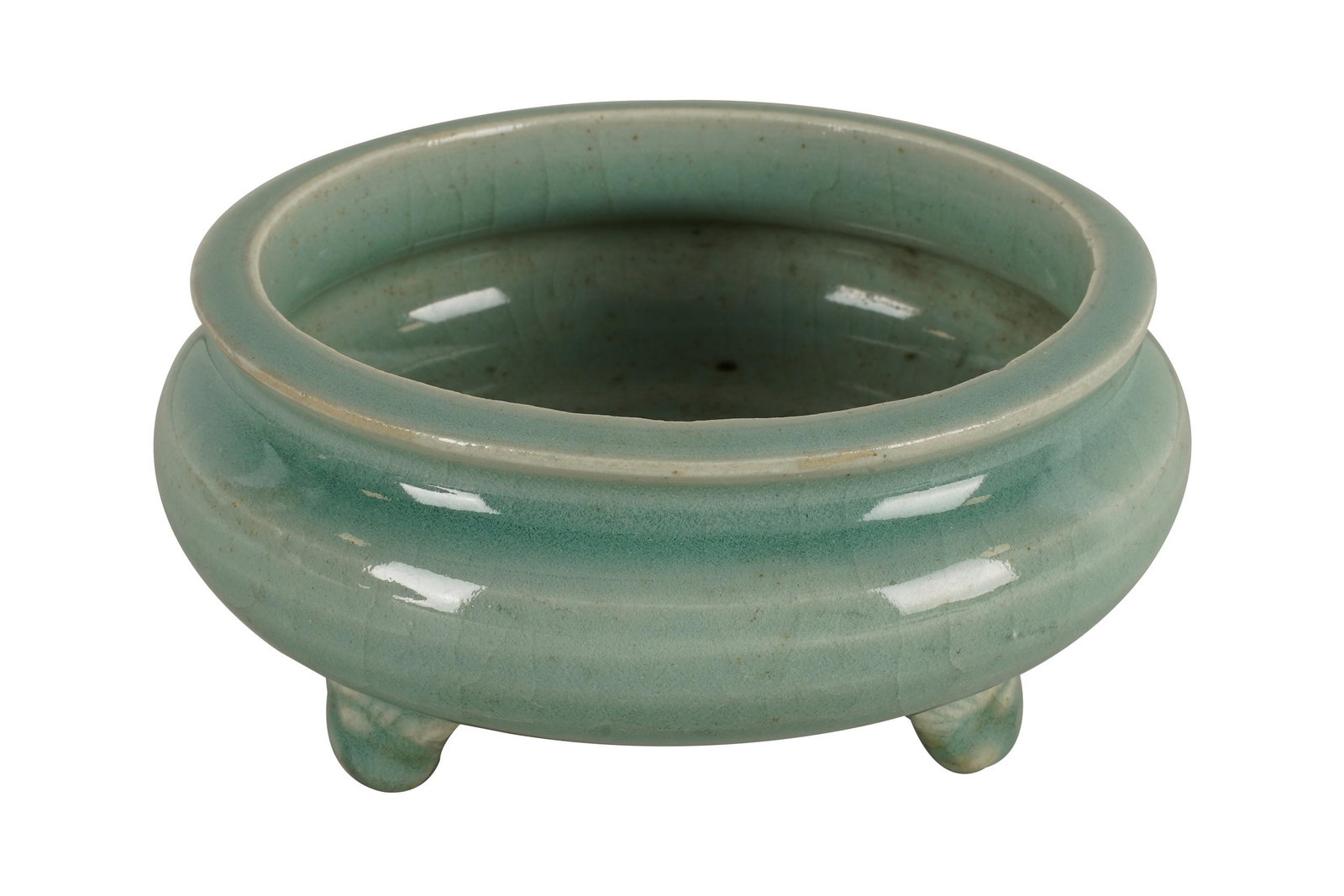 CHINESE CELADON GLAZED CENSER (1 of 6)