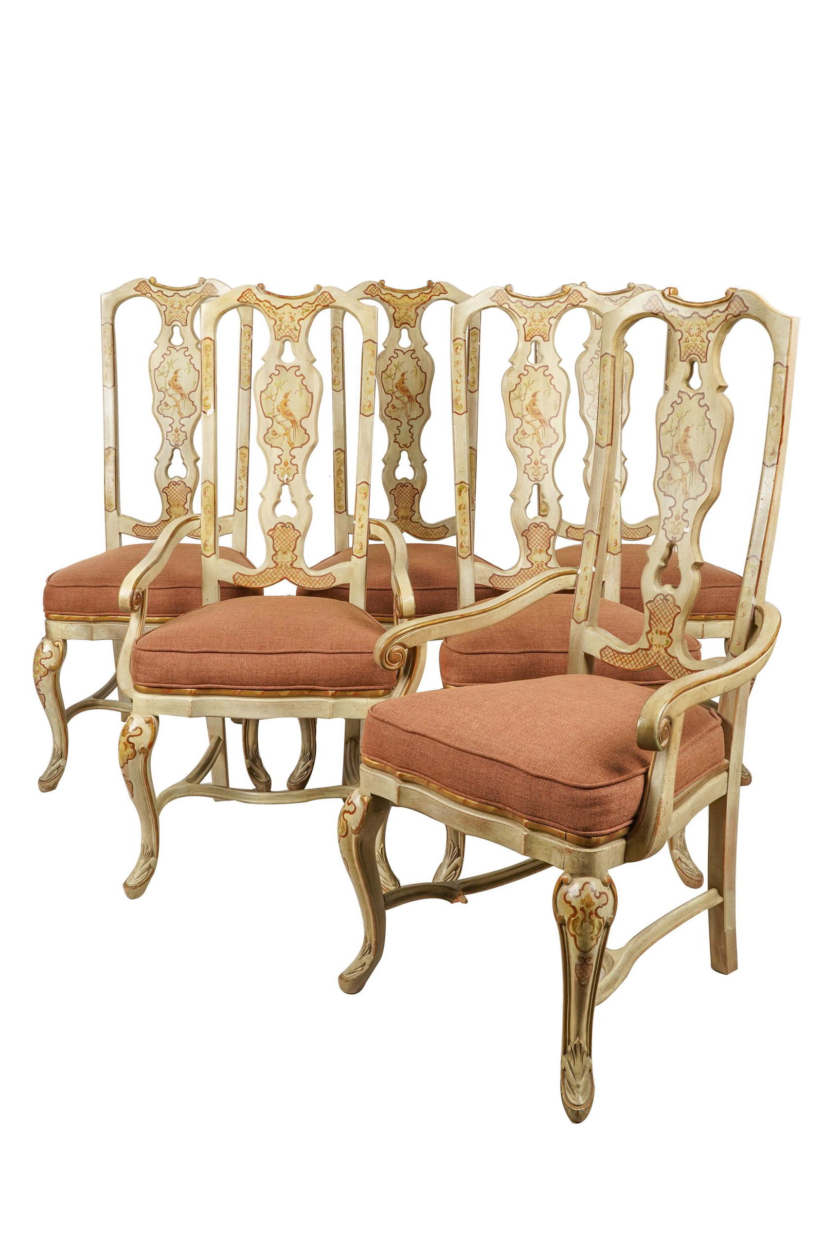 EIGHT HERITAGE VENETIAN ROCOCO STYLE DINING CHAIRS (1 of 9)