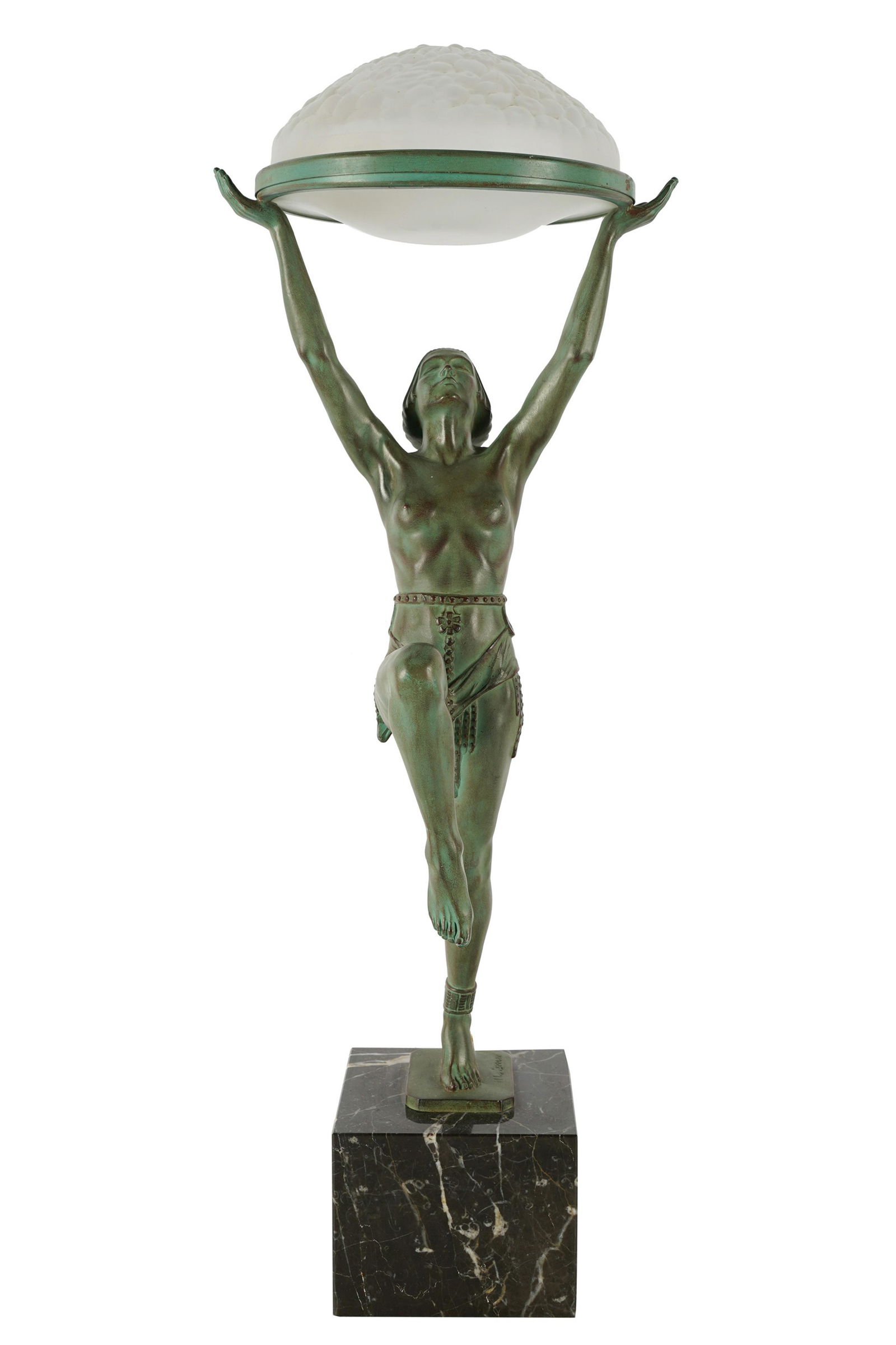 ART DECO STYLE FIGURAL TABLE LAMP (1 of 10)