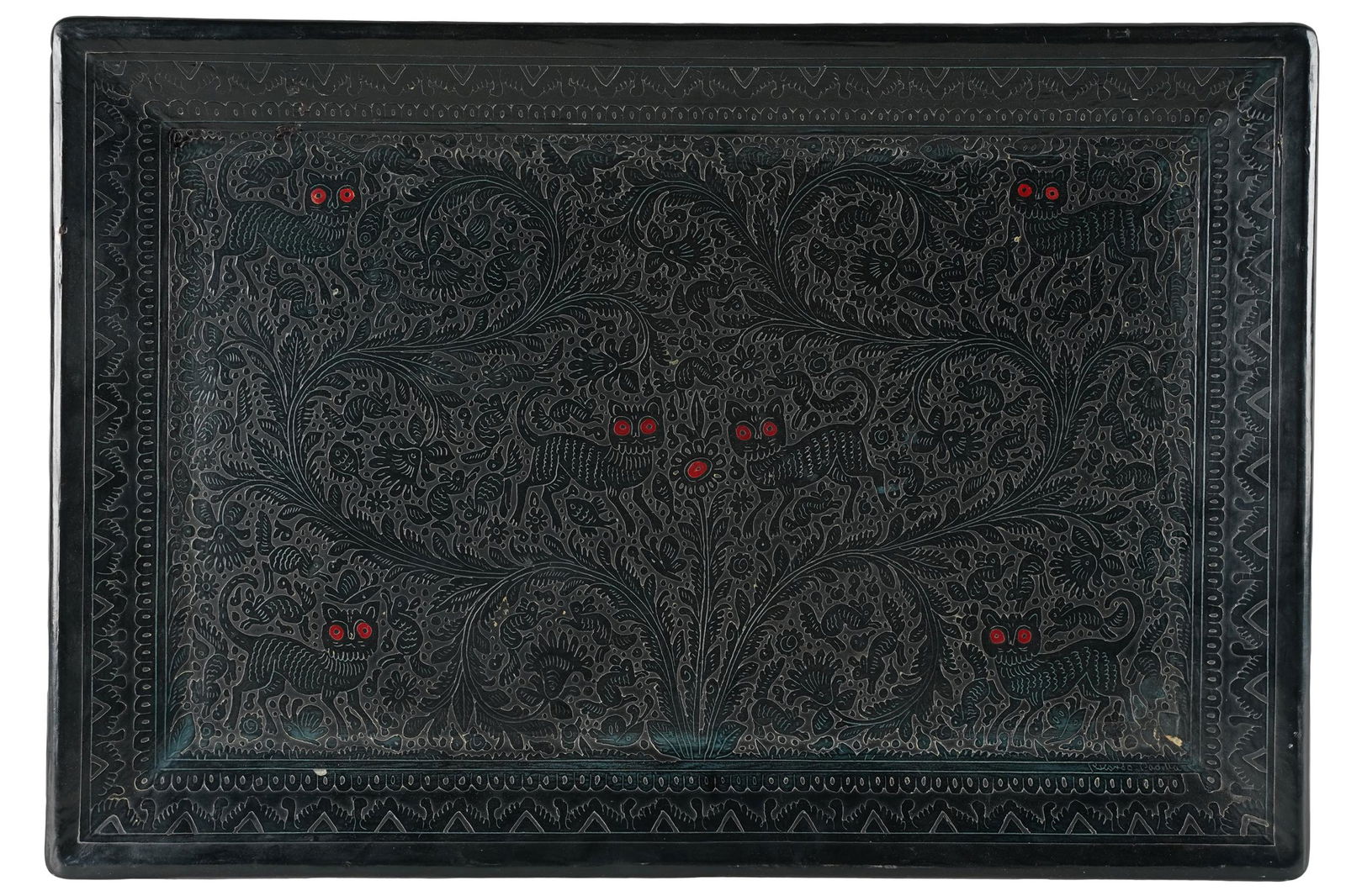 CHINESE LACQUERED TRAY (1 of 7)