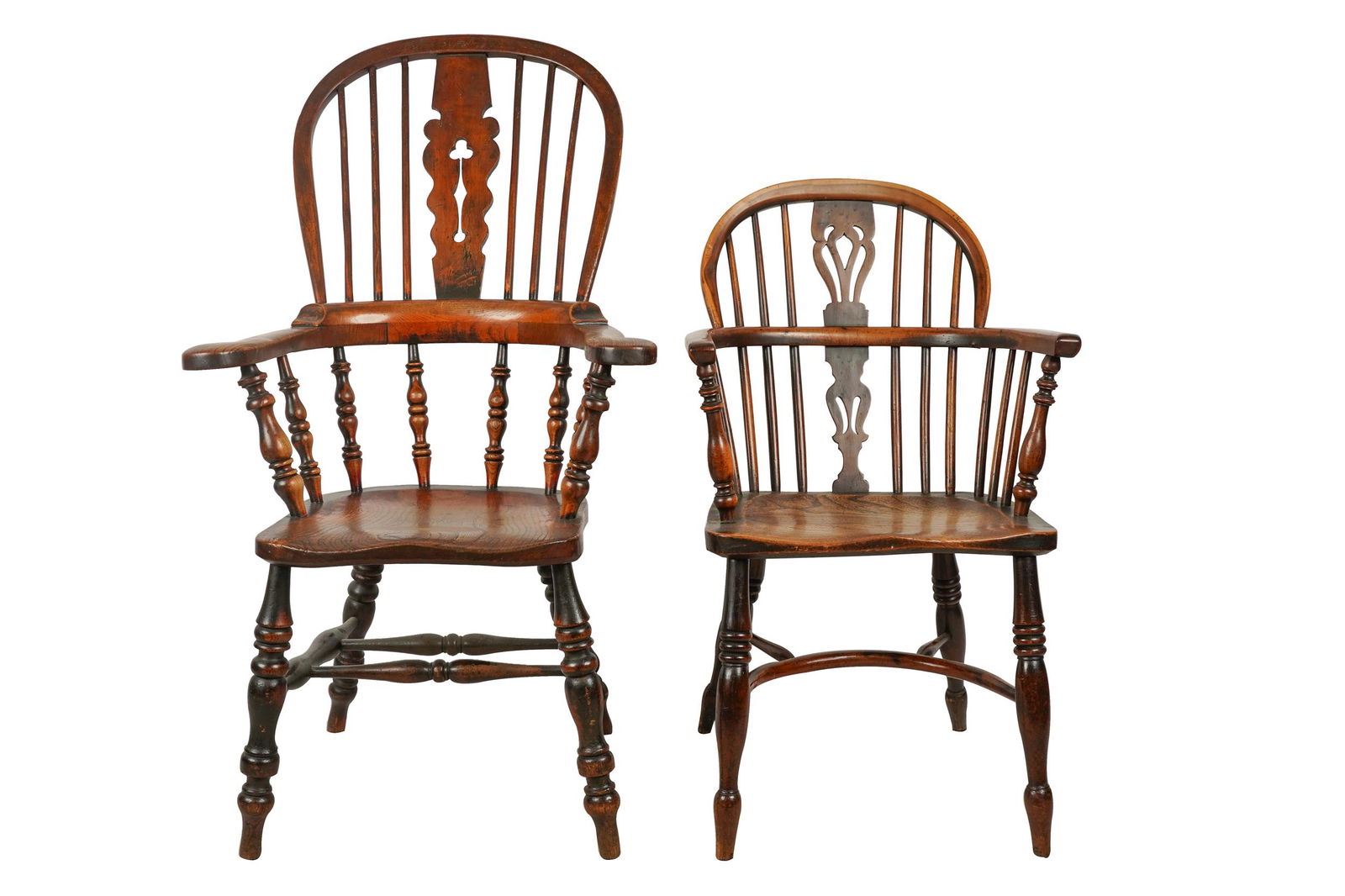 TWO WINDSOR ARMCHAIRS (1 of 13)