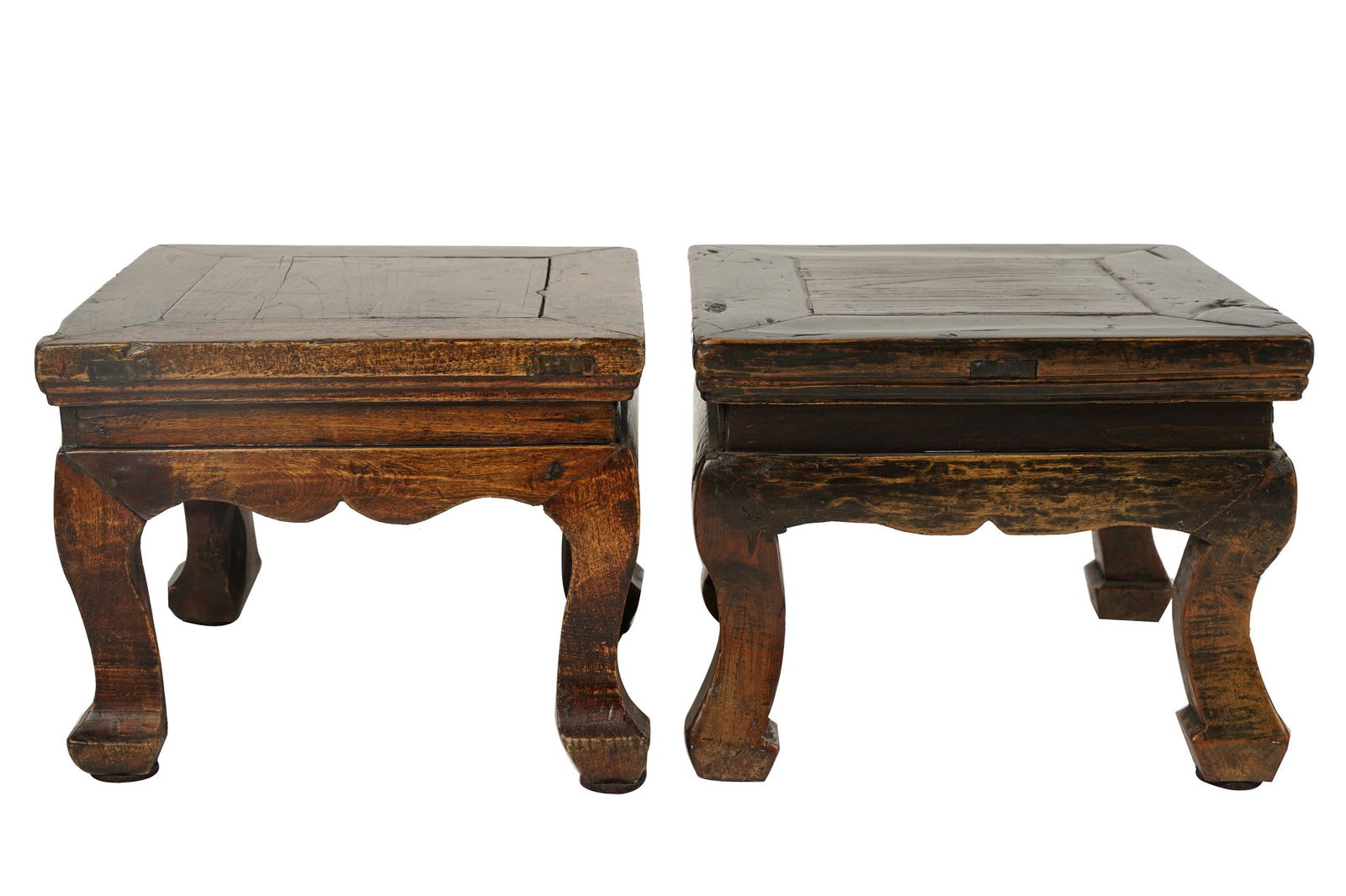 PAIR OF CHINESE LOW STOOLS (1 of 6)